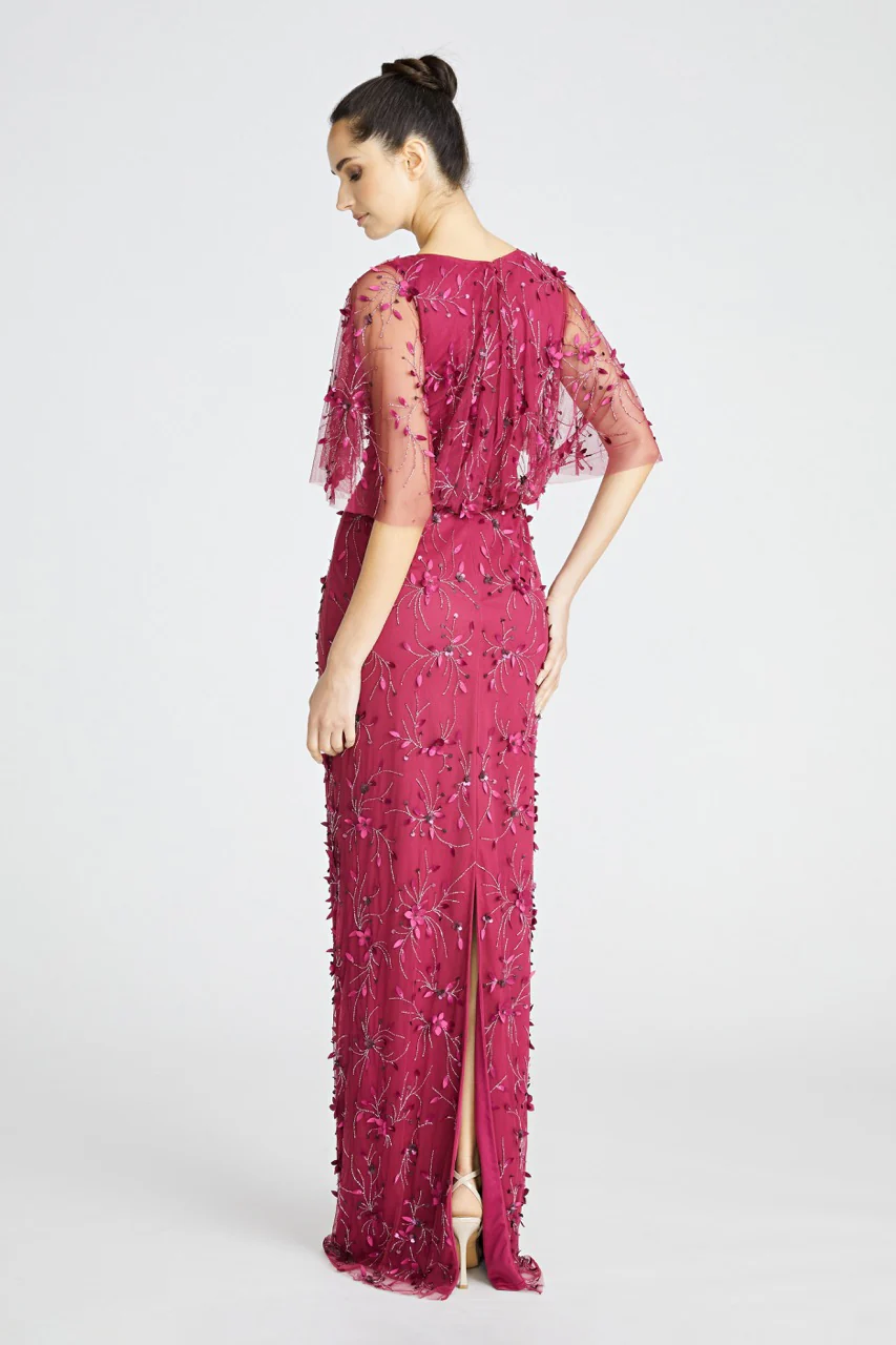 Romina Beaded Petal Gown - Image 7
