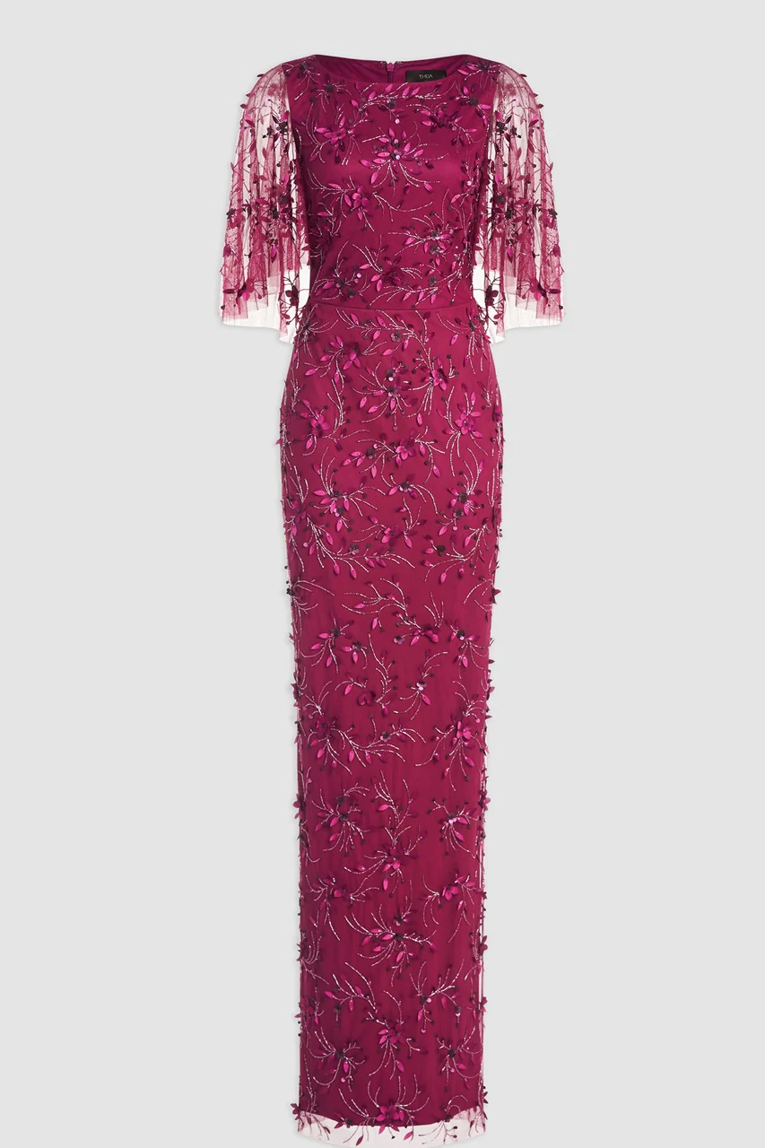 Romina Beaded Petal Gown - Image 8