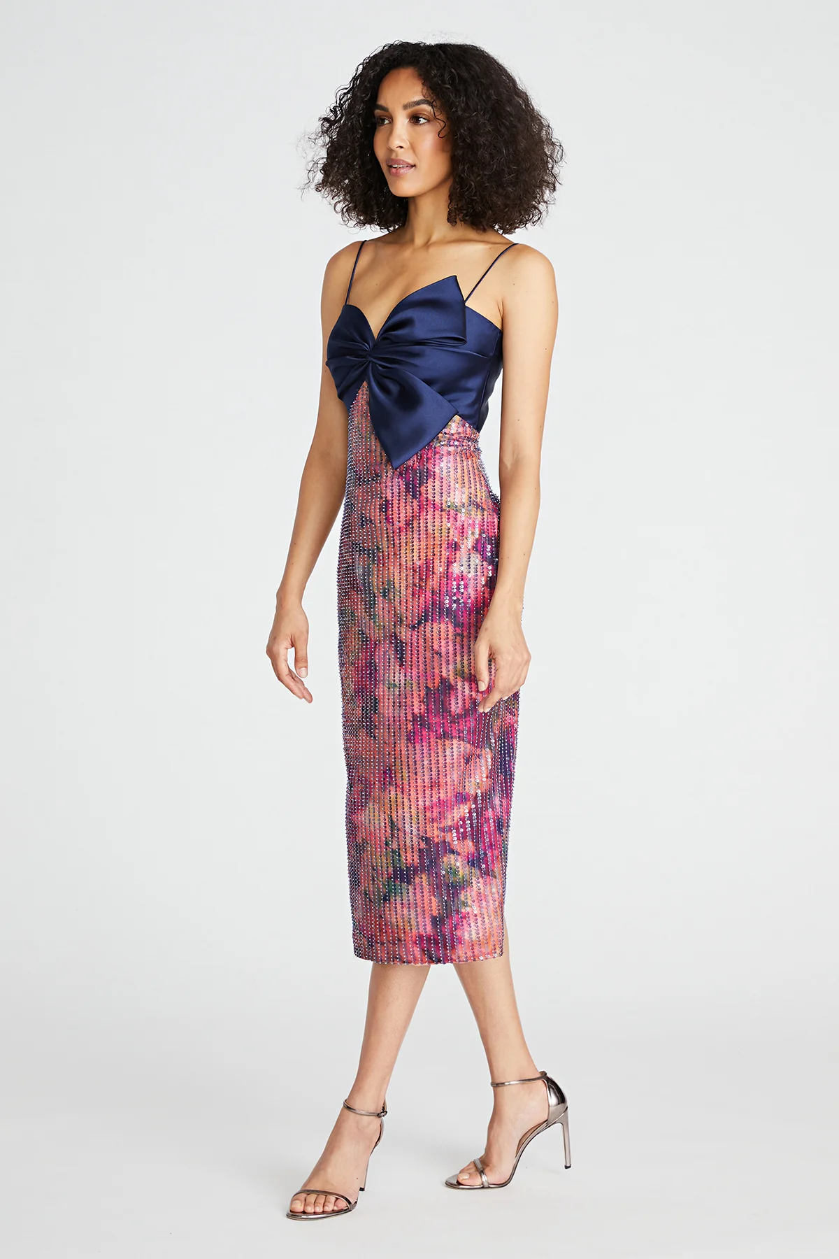 Rosa Bow Draped Cocktail Dress - Image 4
