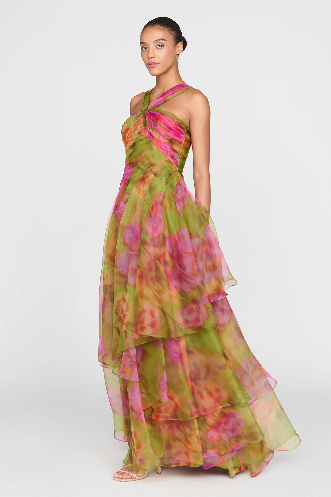 Rosalinda Twisted Halter Gown - Image 3