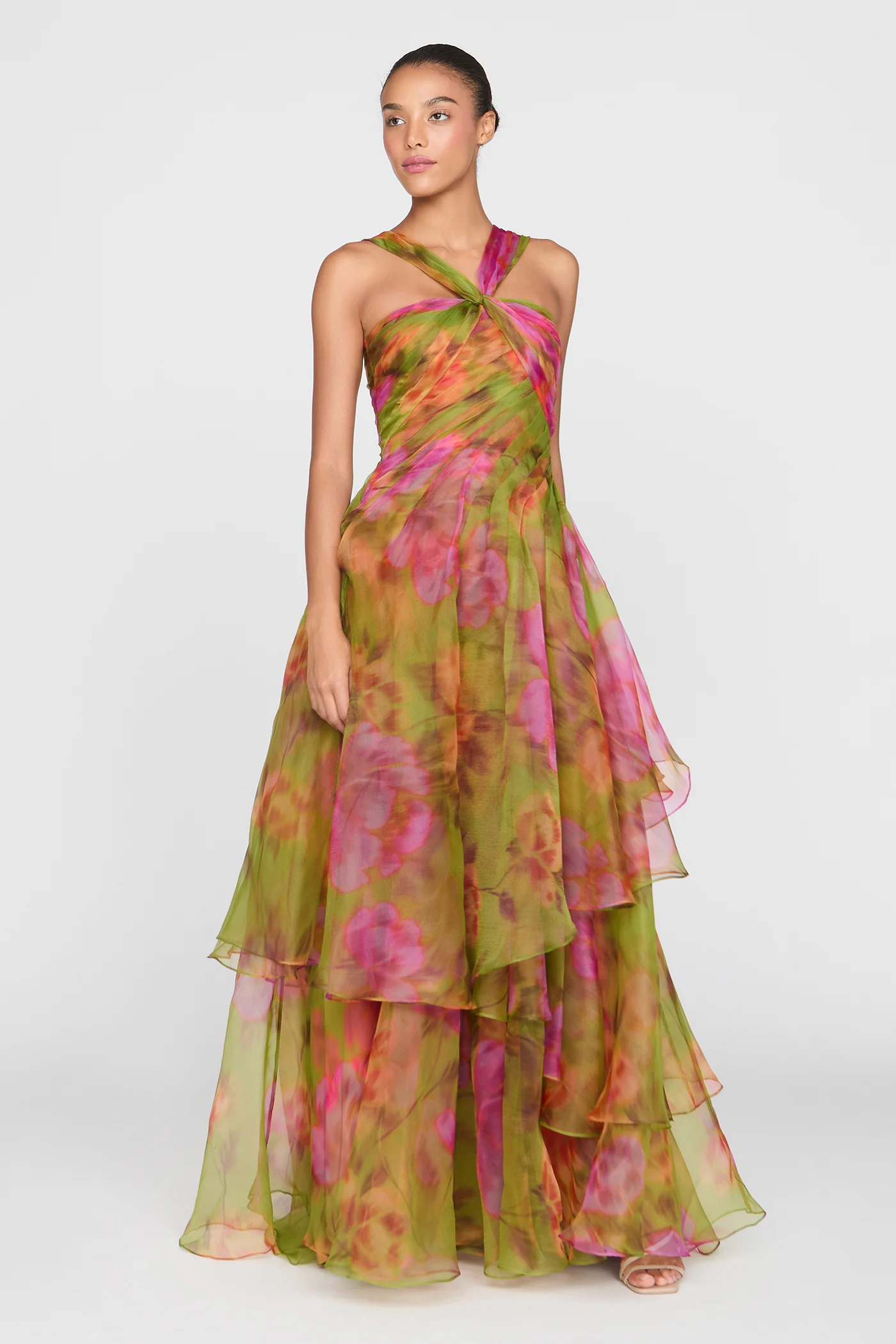 Rosalinda Twisted Halter Gown - Image 5