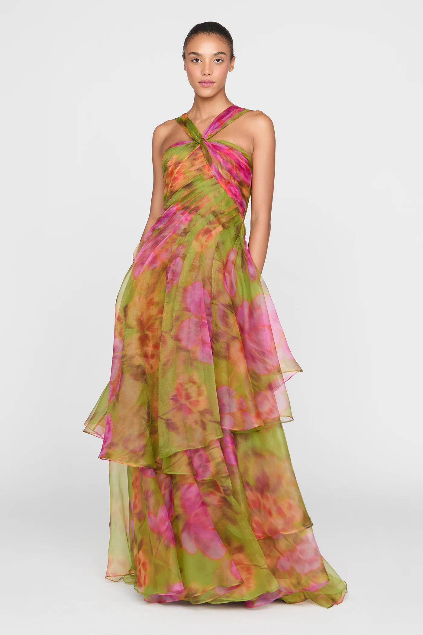 Rosalinda Twisted Halter Gown - Image 6