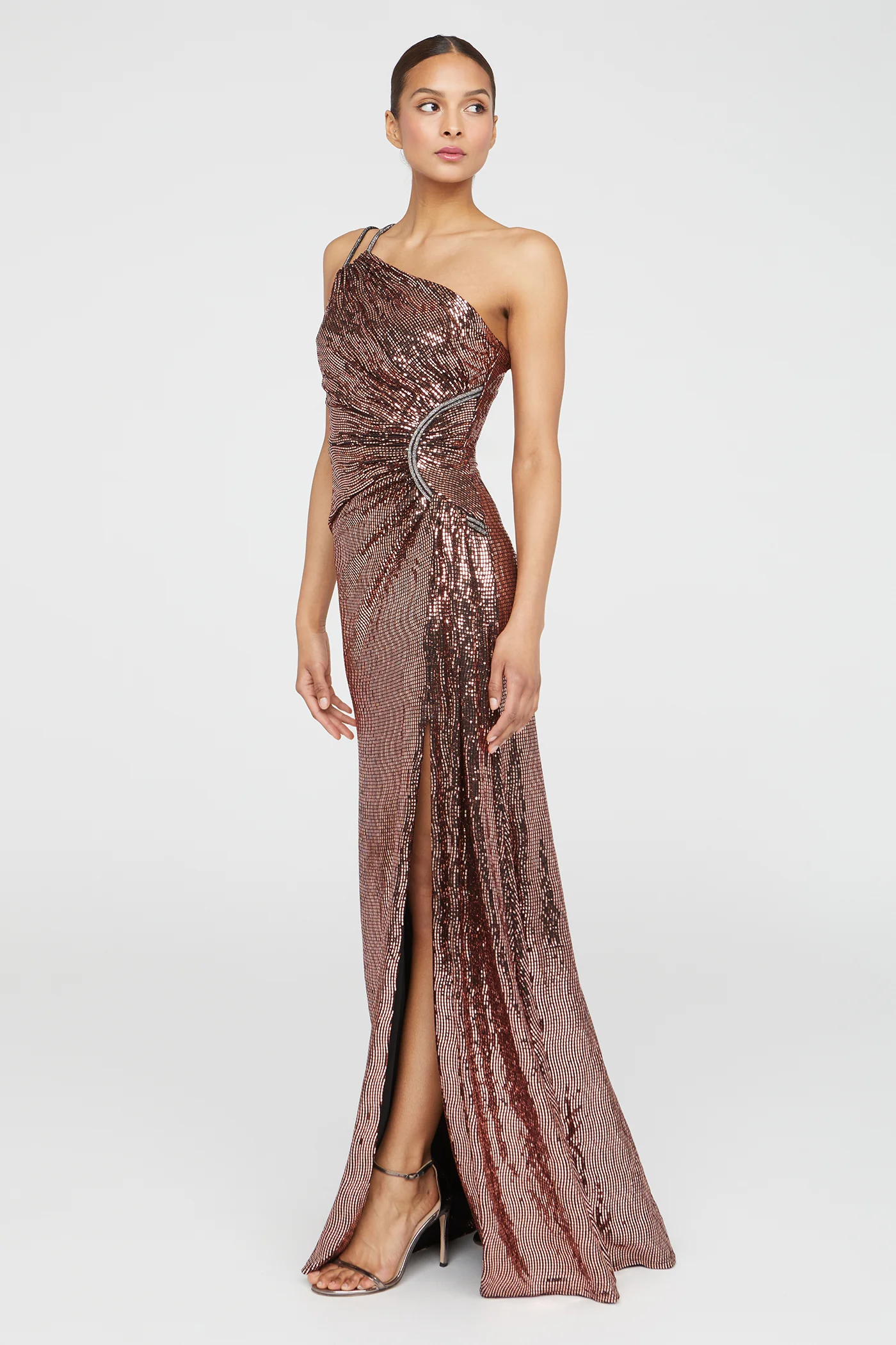 Roxanne One Shoulder Gown - Image 3