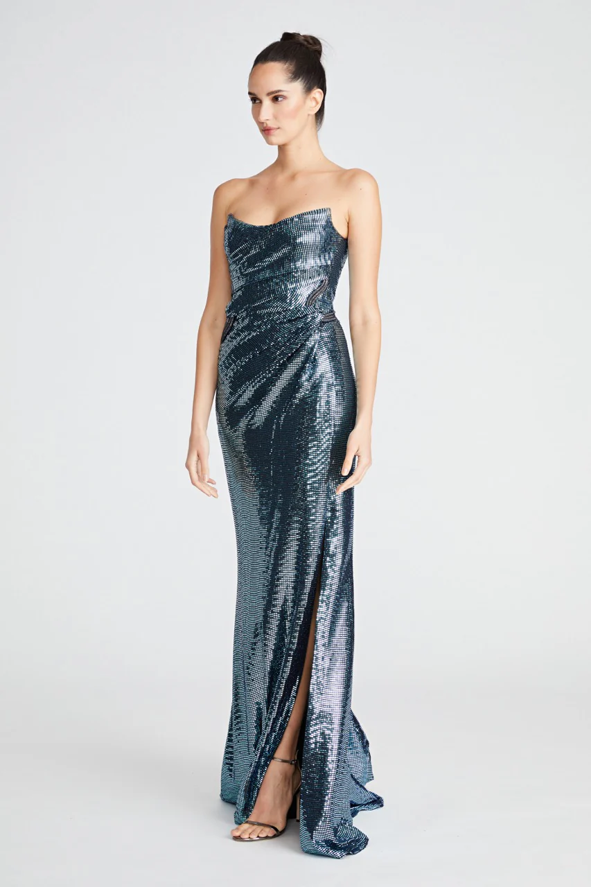 Skye Draped Strapless Gown - Image 3