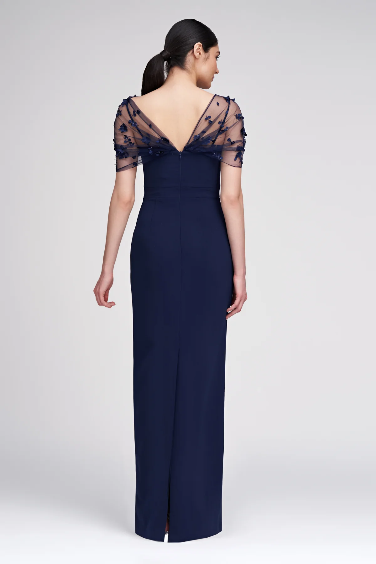 Sophia Beaded Shawl Gown - Image 2