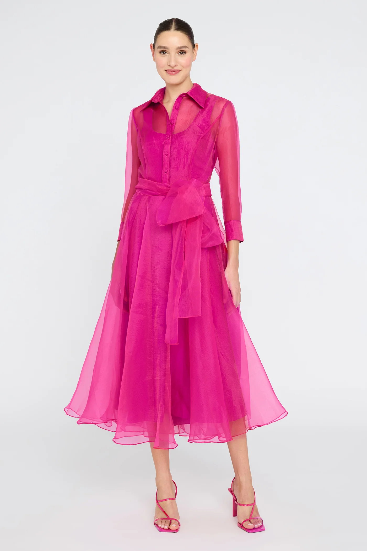 Starlette Organza Shirt Dress