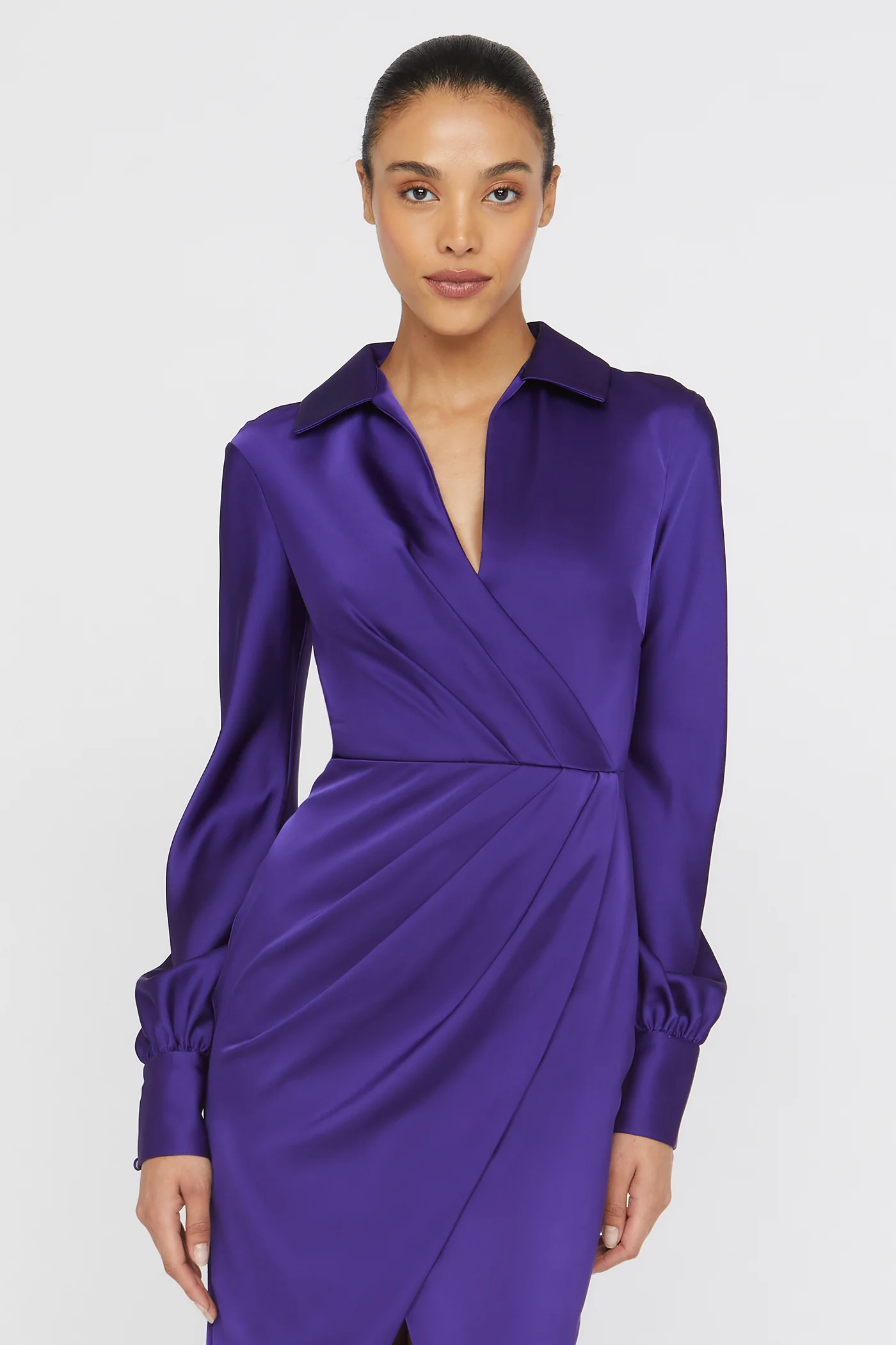 Steph Shirt Wrap Dress - Image 4