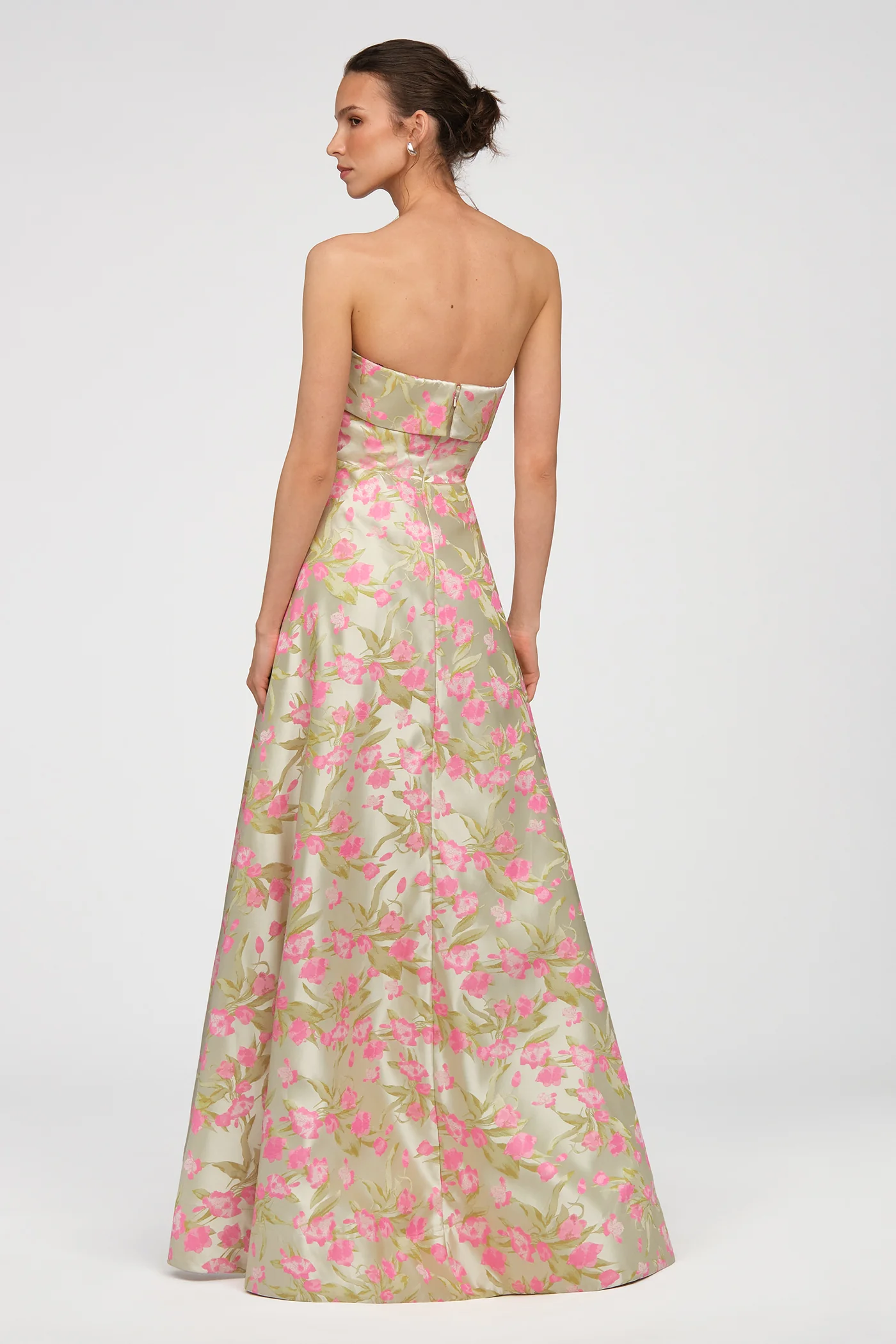 Sylvana Jacquard High Low Gown - Image 3