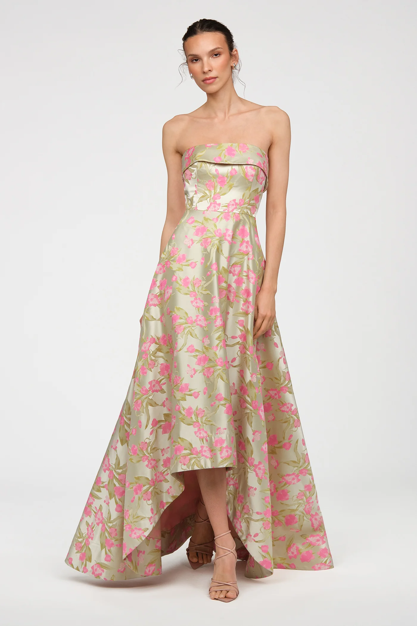 Sylvana Jacquard High Low Gown - Image 7