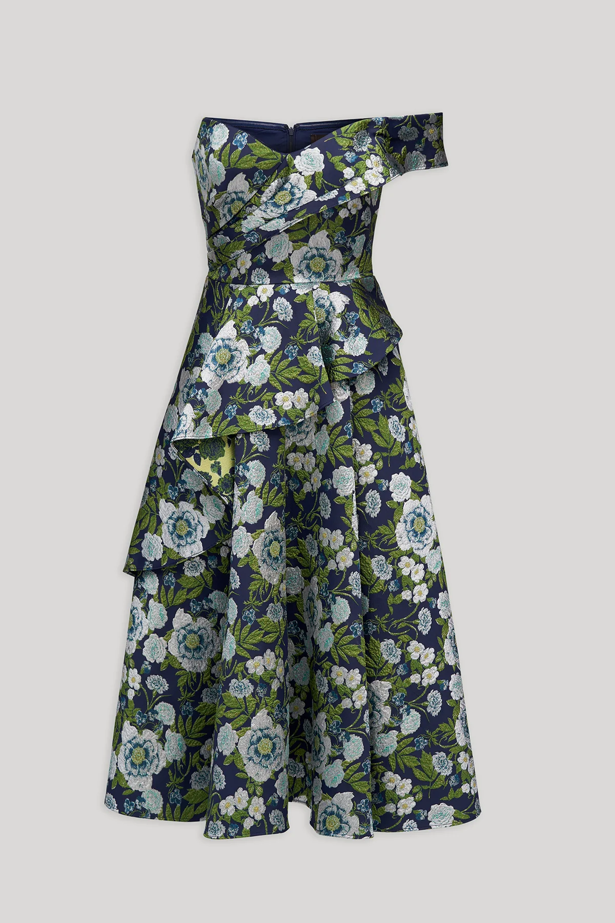 Tatum Peplum A Line Midi Dress - Image 7