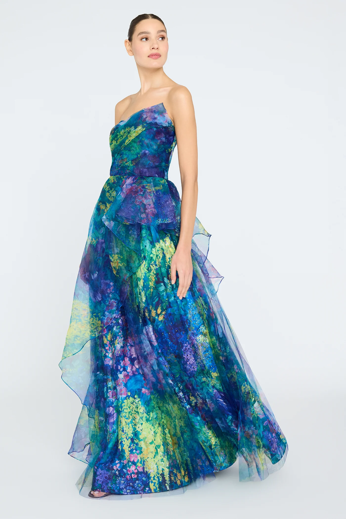 Taya Strapless Organza Gown - Image 5