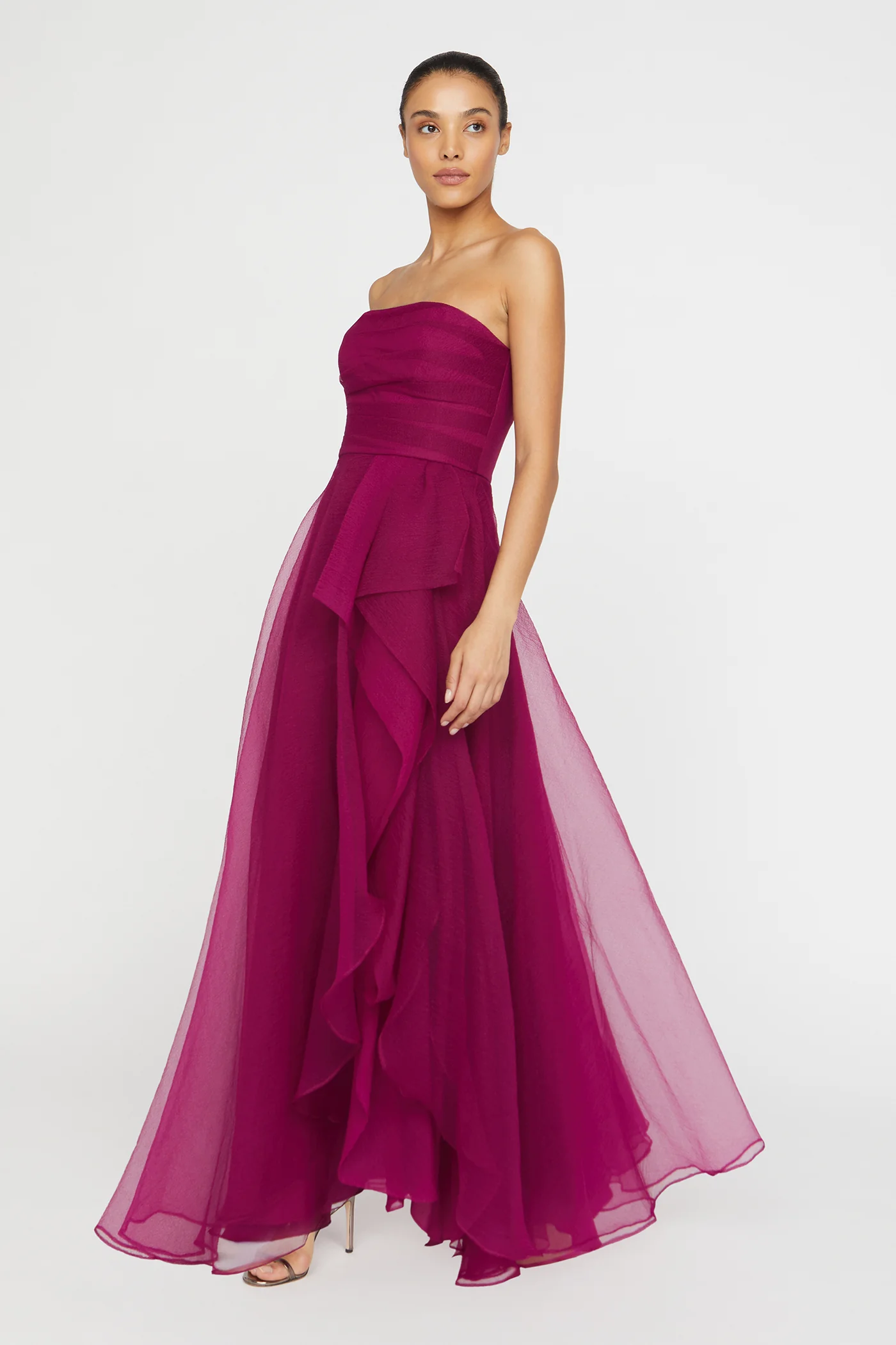 Teresa Strapless Draped Gown - Image 3