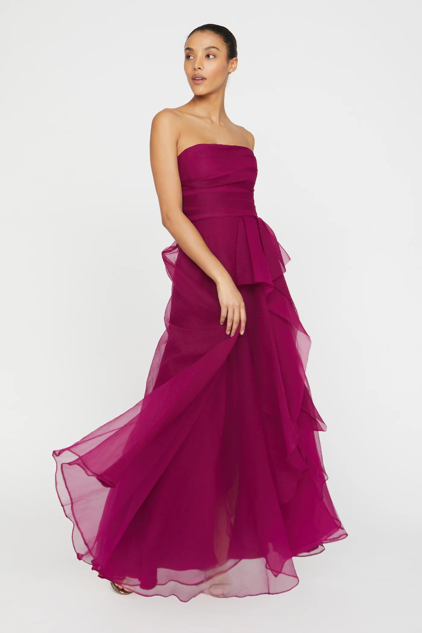 Teresa Strapless Draped Gown - Image 5