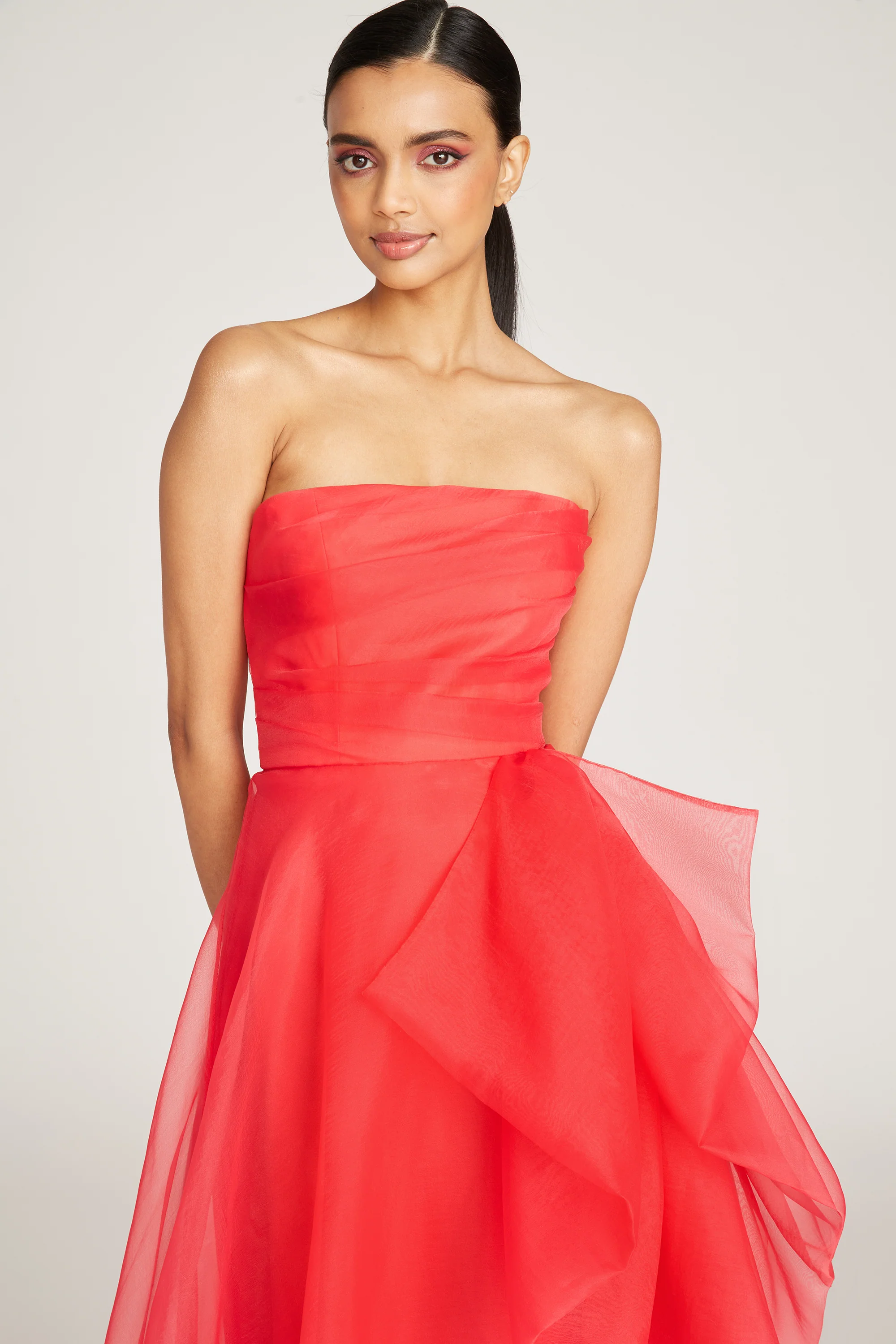 Teresa Strapless Draped Gown - Image 5