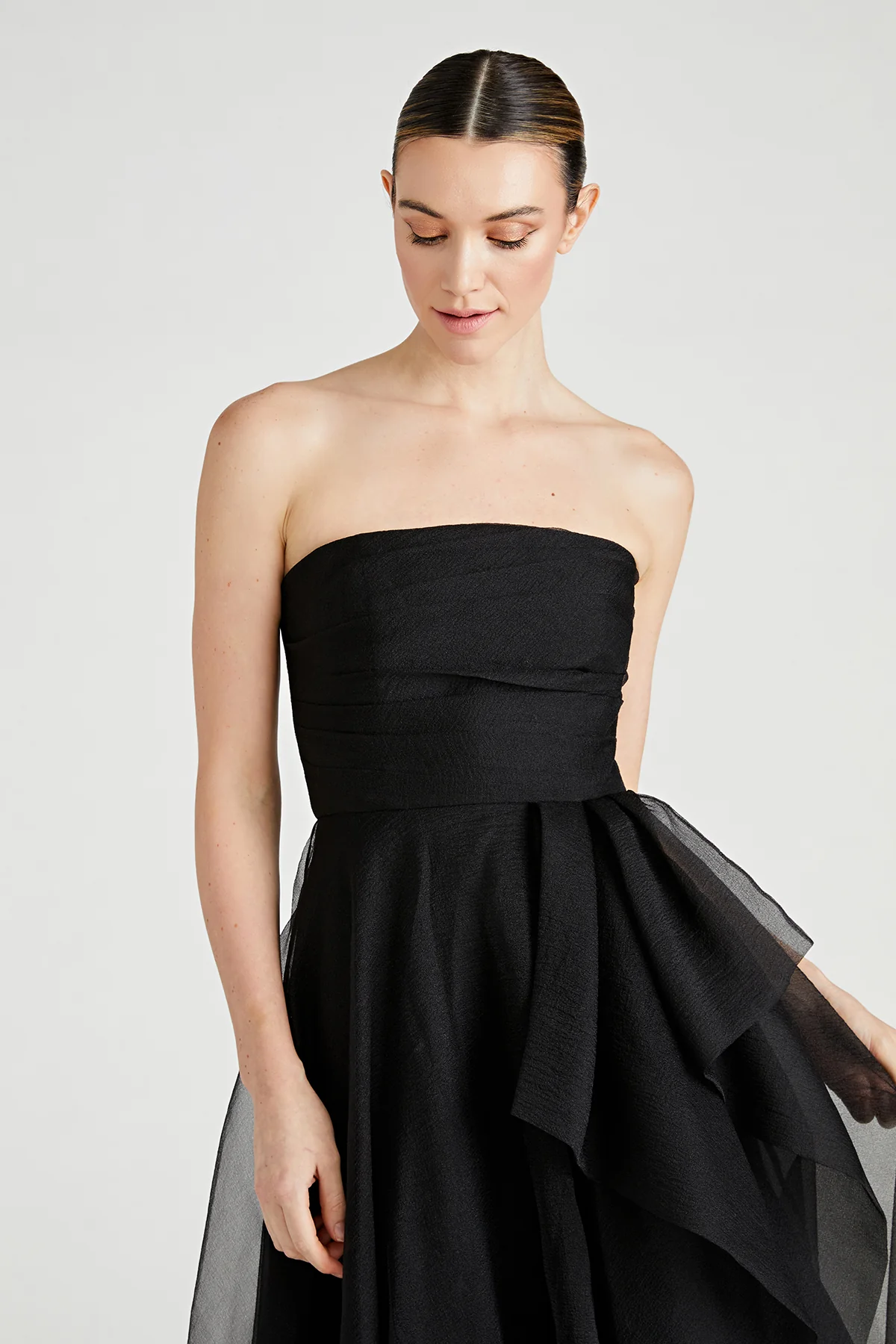Teresa Strapless Draped Gown - Image 4