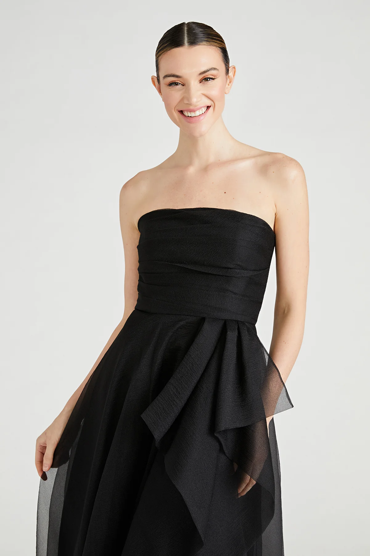 Teresa Strapless Draped Gown - Image 5