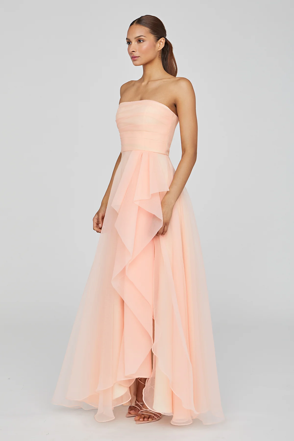 Teresa Strapless Draped Gown - Image 3