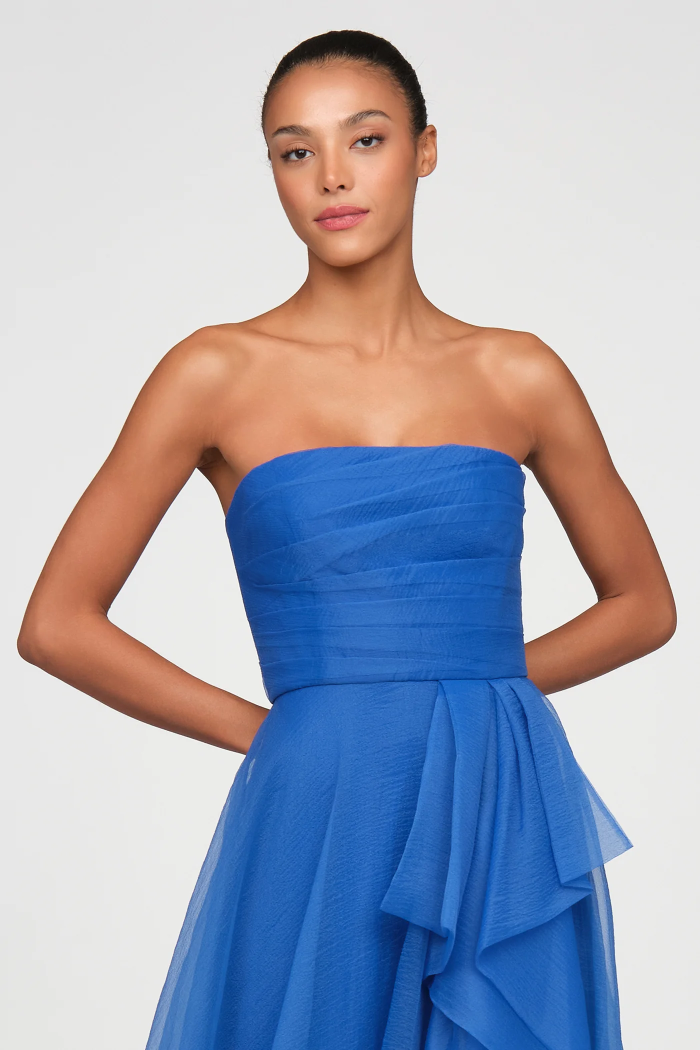 Teresa Strapless Draped Gown - Image 4