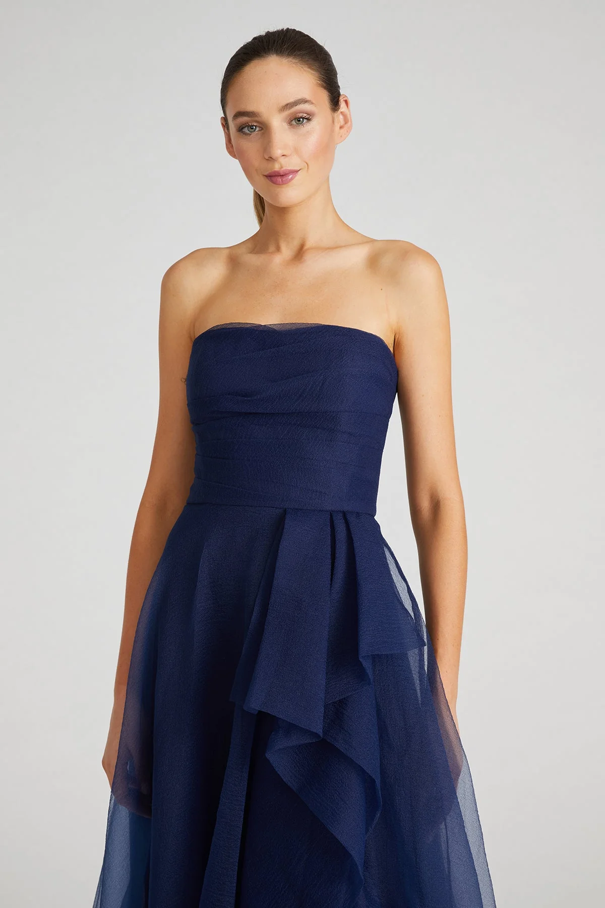Teresa Strapless Draped Gown - Image 4