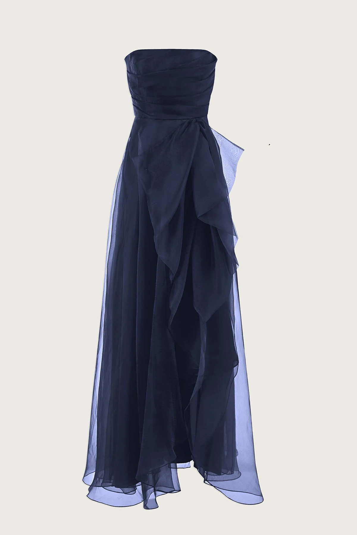 Teresa Strapless Draped Gown - Image 5