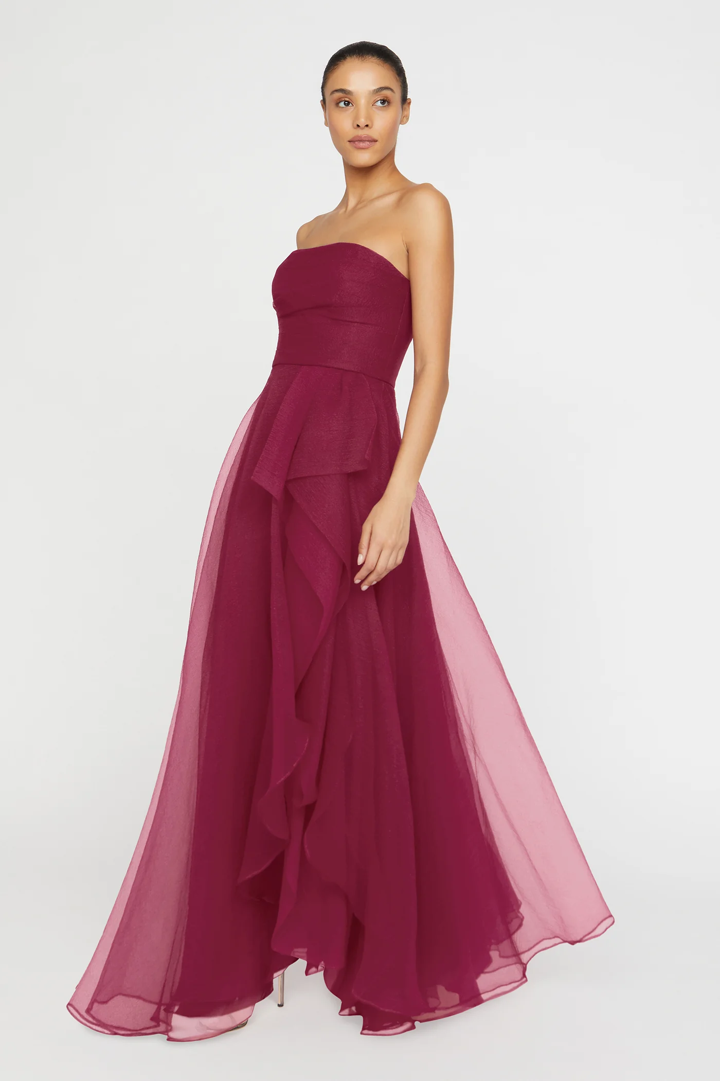 Teresa Strapless Draped Gown - Image 3
