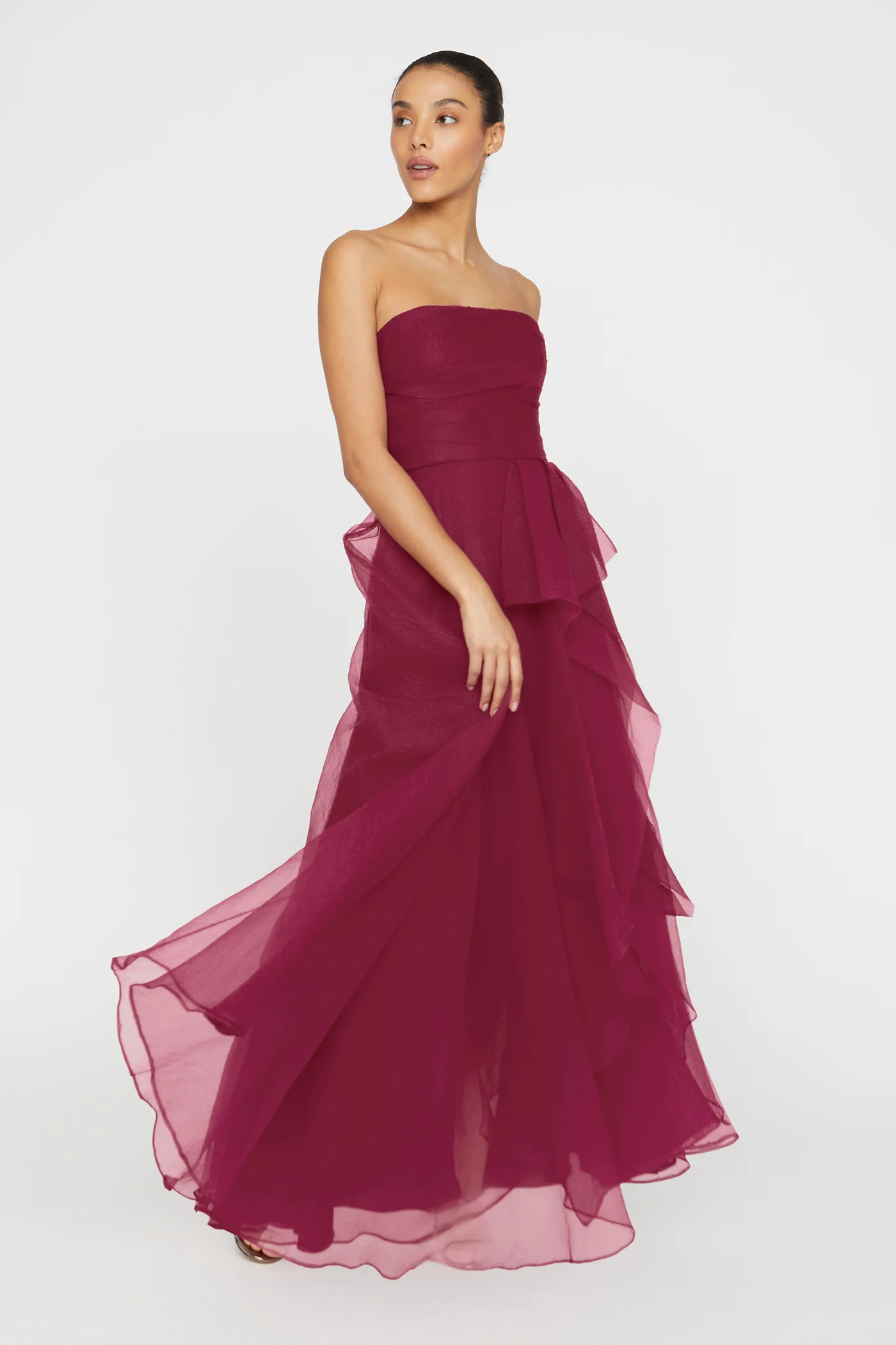 Teresa Strapless Draped Gown - Image 5