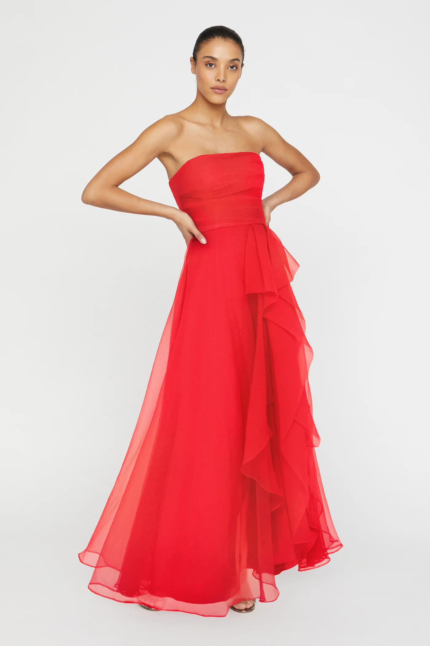 Teresa Strapless Draped Gown - Image 3