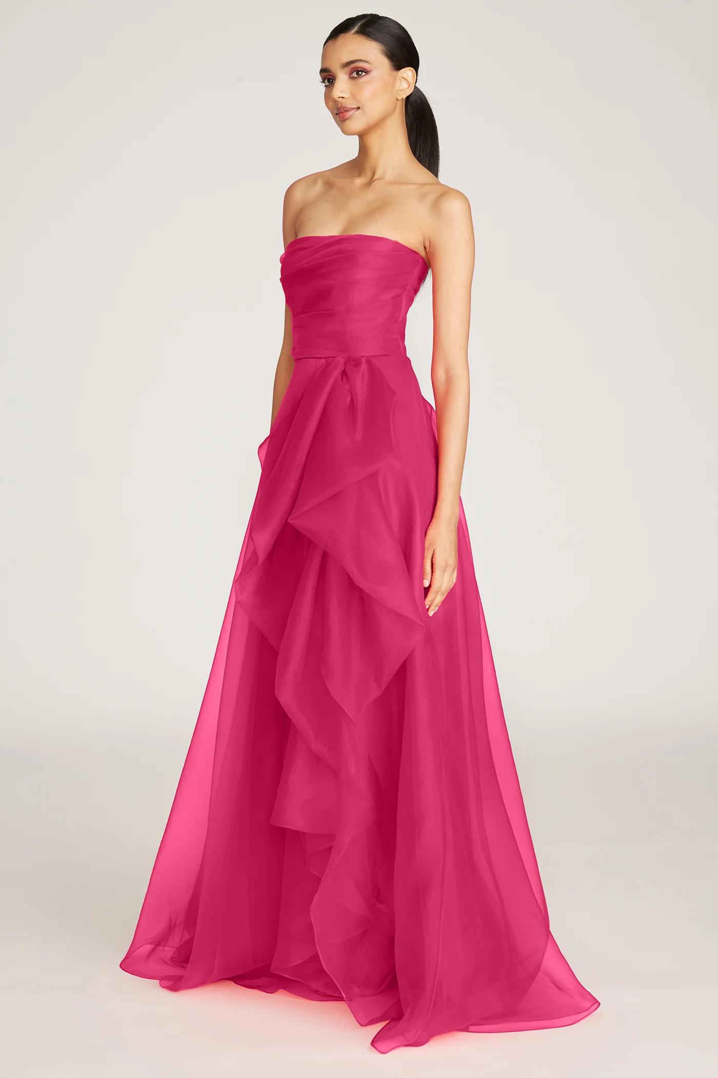 Teresa Strapless Draped Gown - Image 3