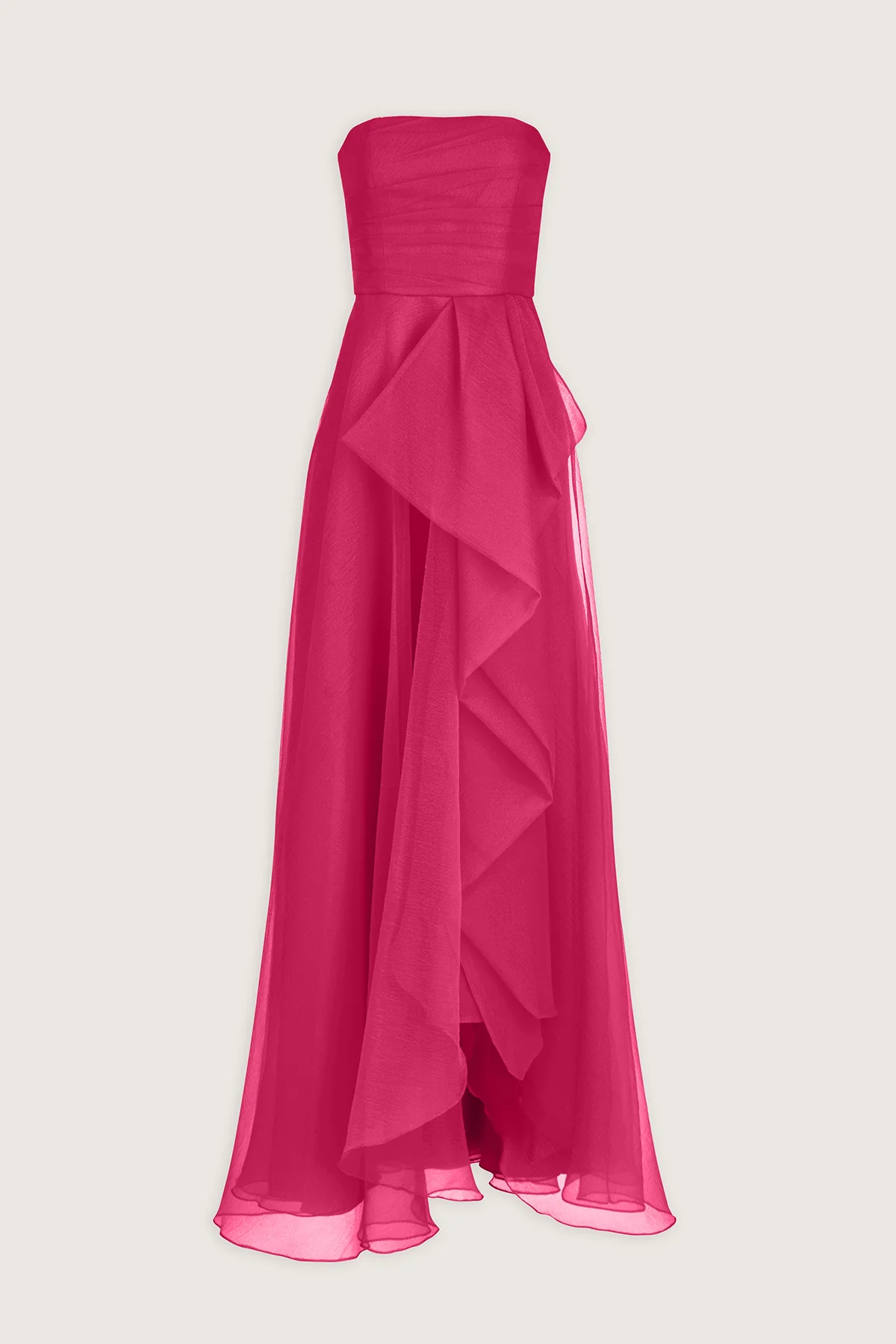 Teresa Strapless Draped Gown - Image 4