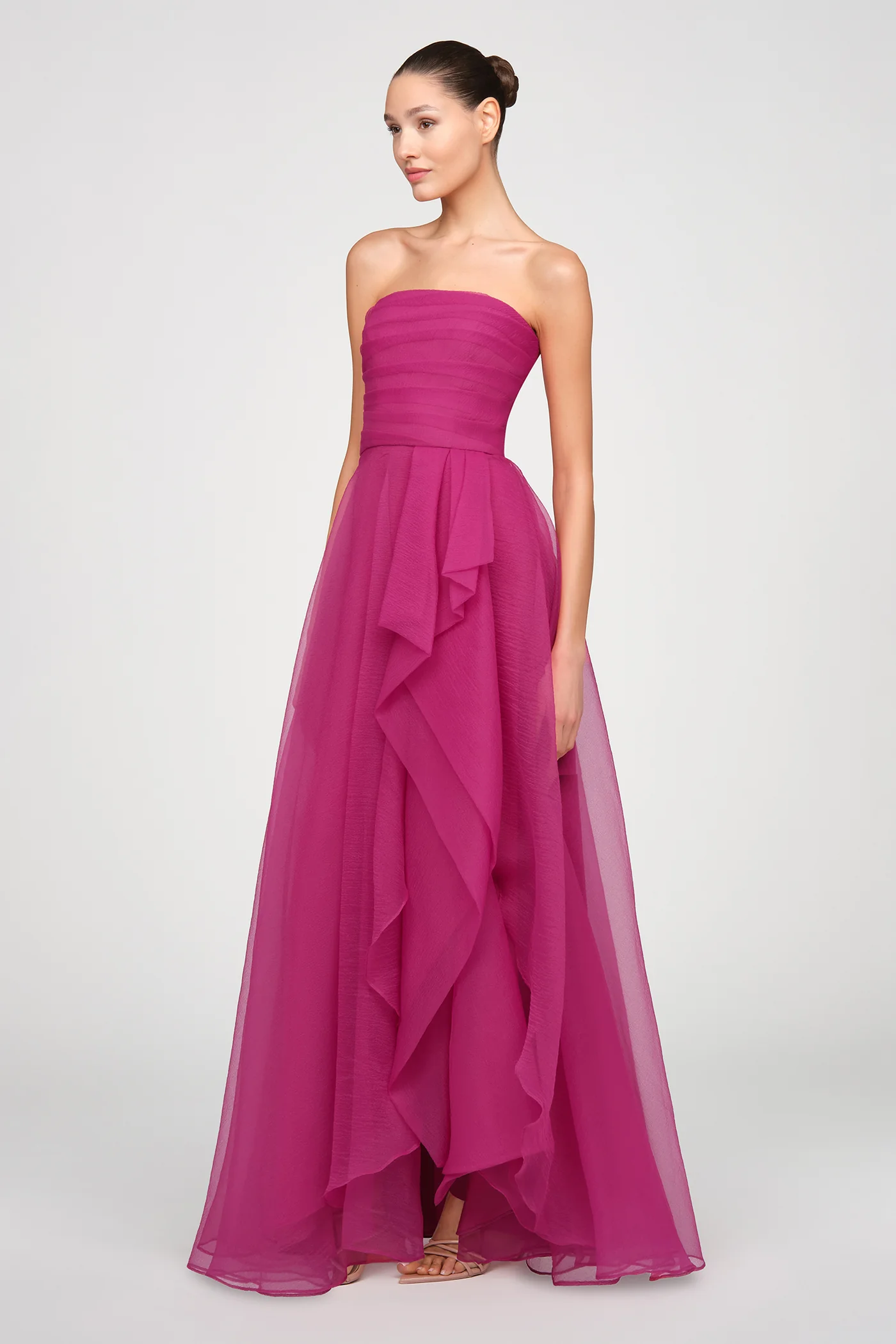 Teresa Strapless Draped Gown - Image 3