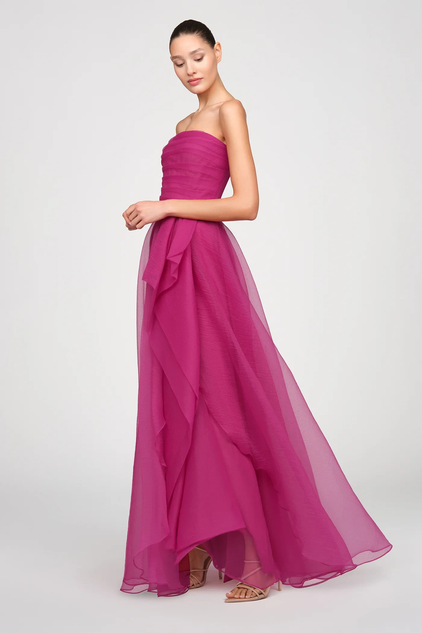 Teresa Strapless Draped Gown - Image 5