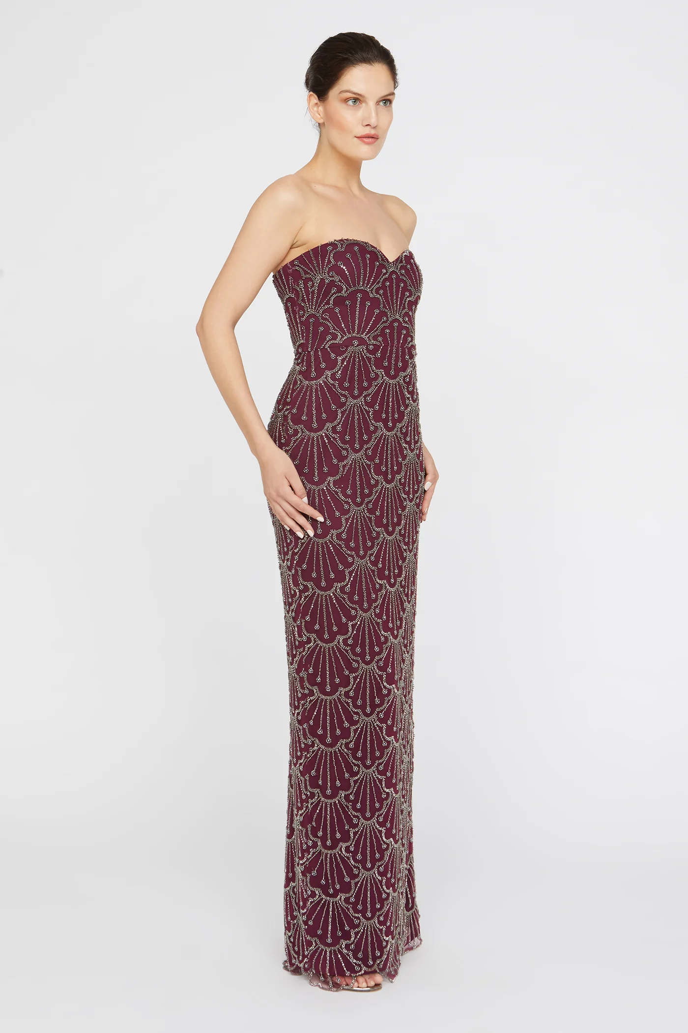 Tessa Strapless Beaded Gown - Image 3
