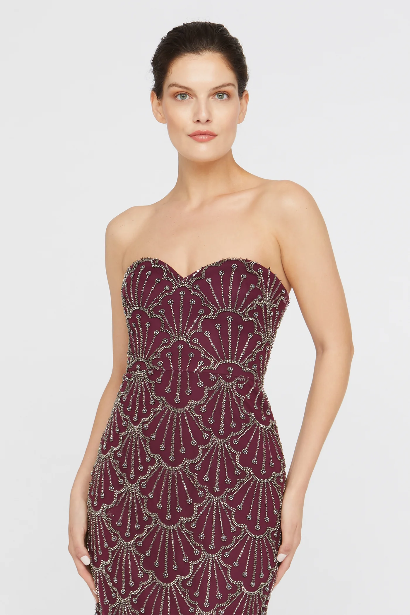 Tessa Strapless Beaded Gown - Image 4