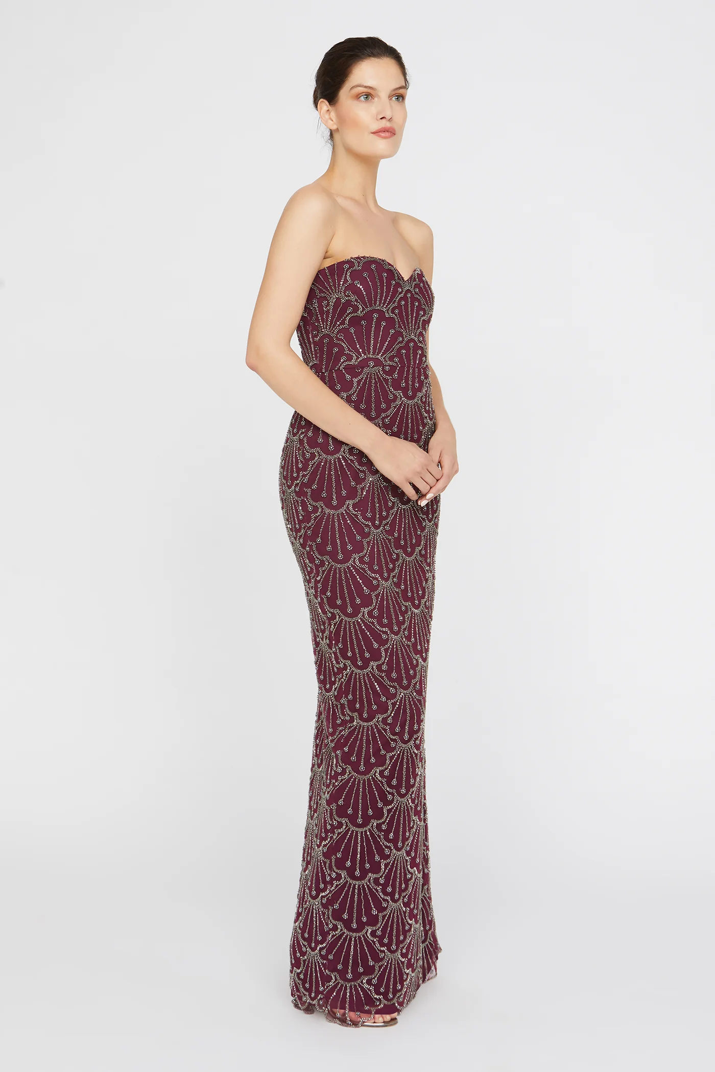 Tessa Strapless Beaded Gown - Image 7