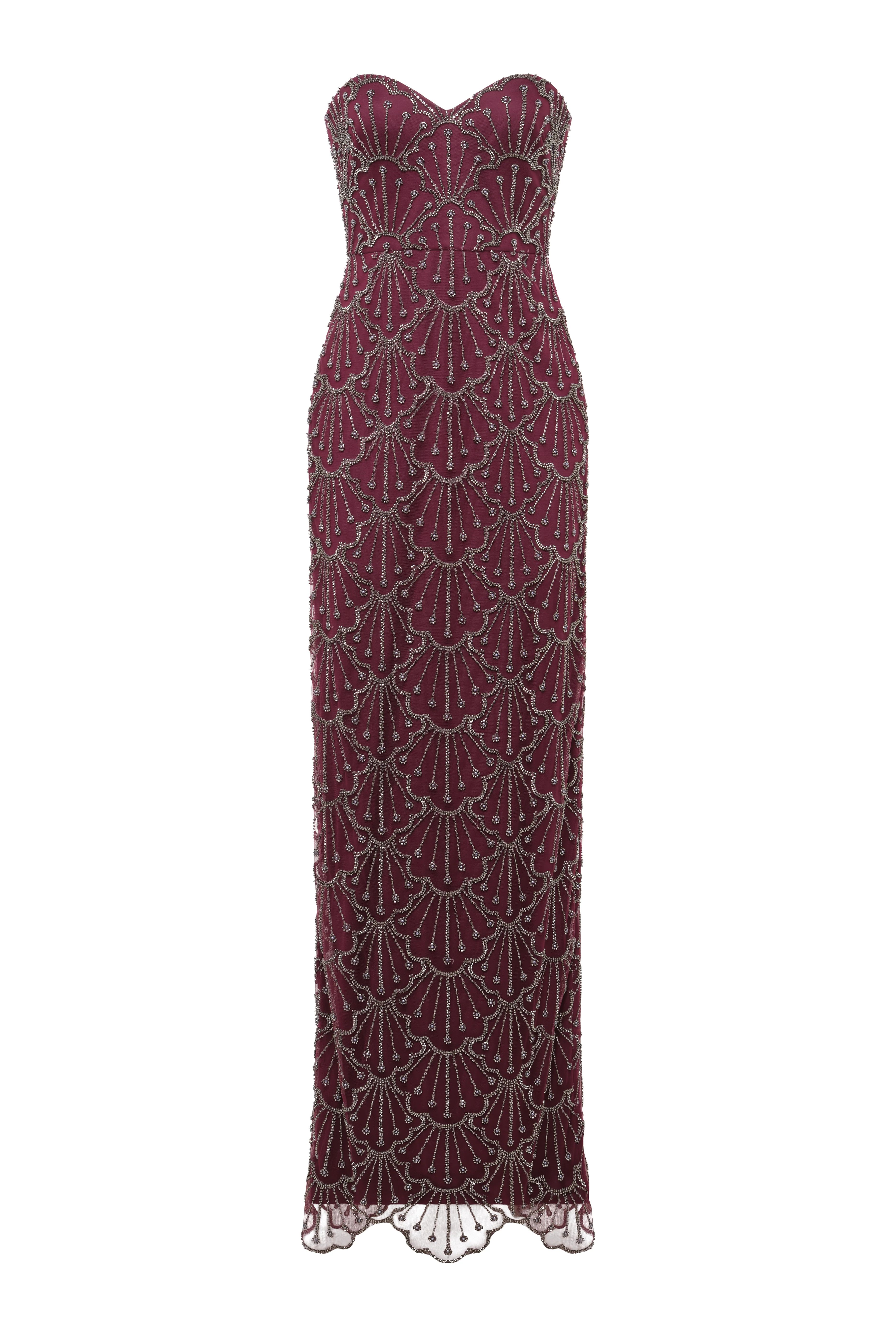 Tessa Strapless Beaded Gown - Image 9