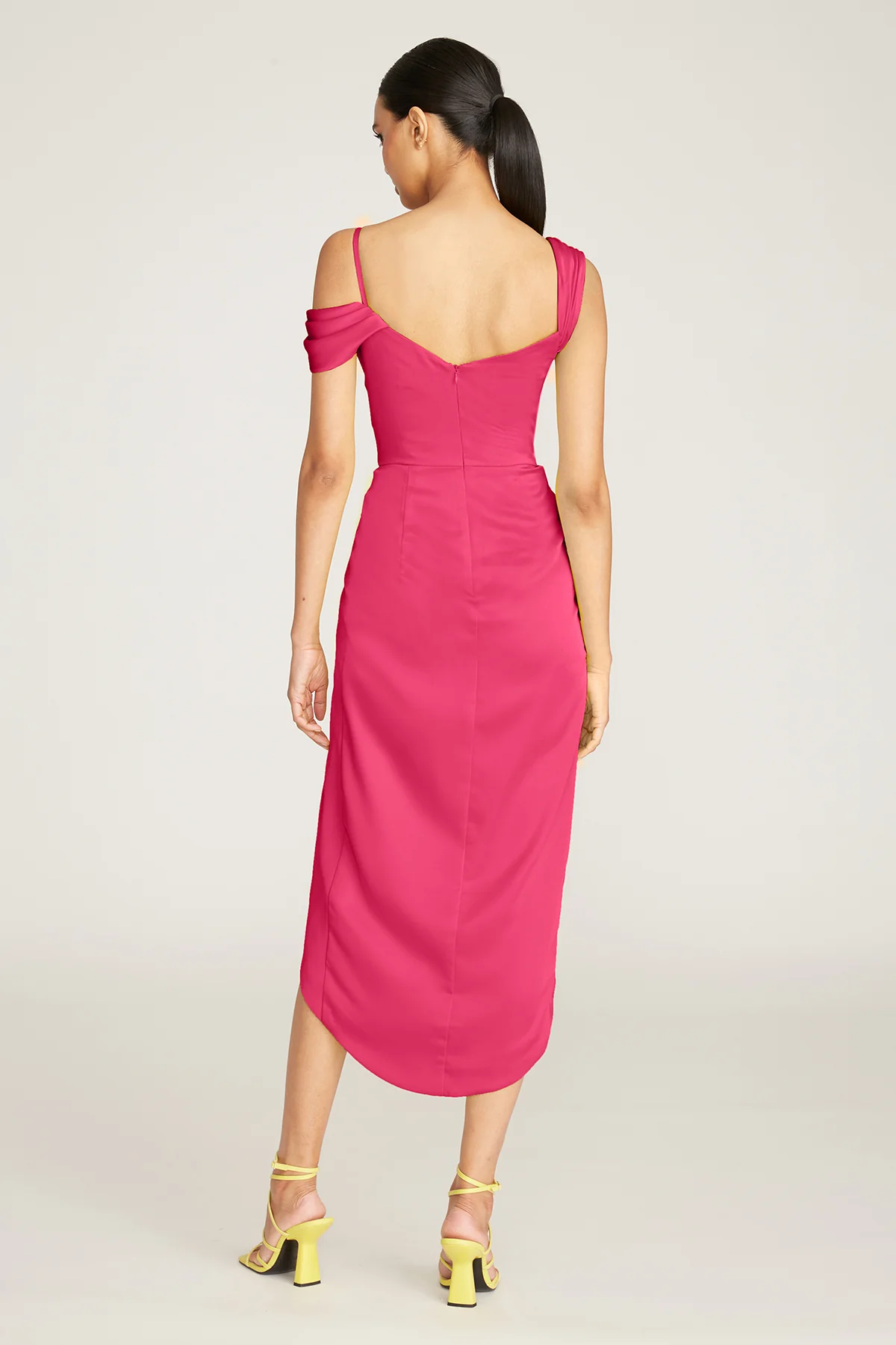 Andi Faux Wrap Midi Dress - Image 2