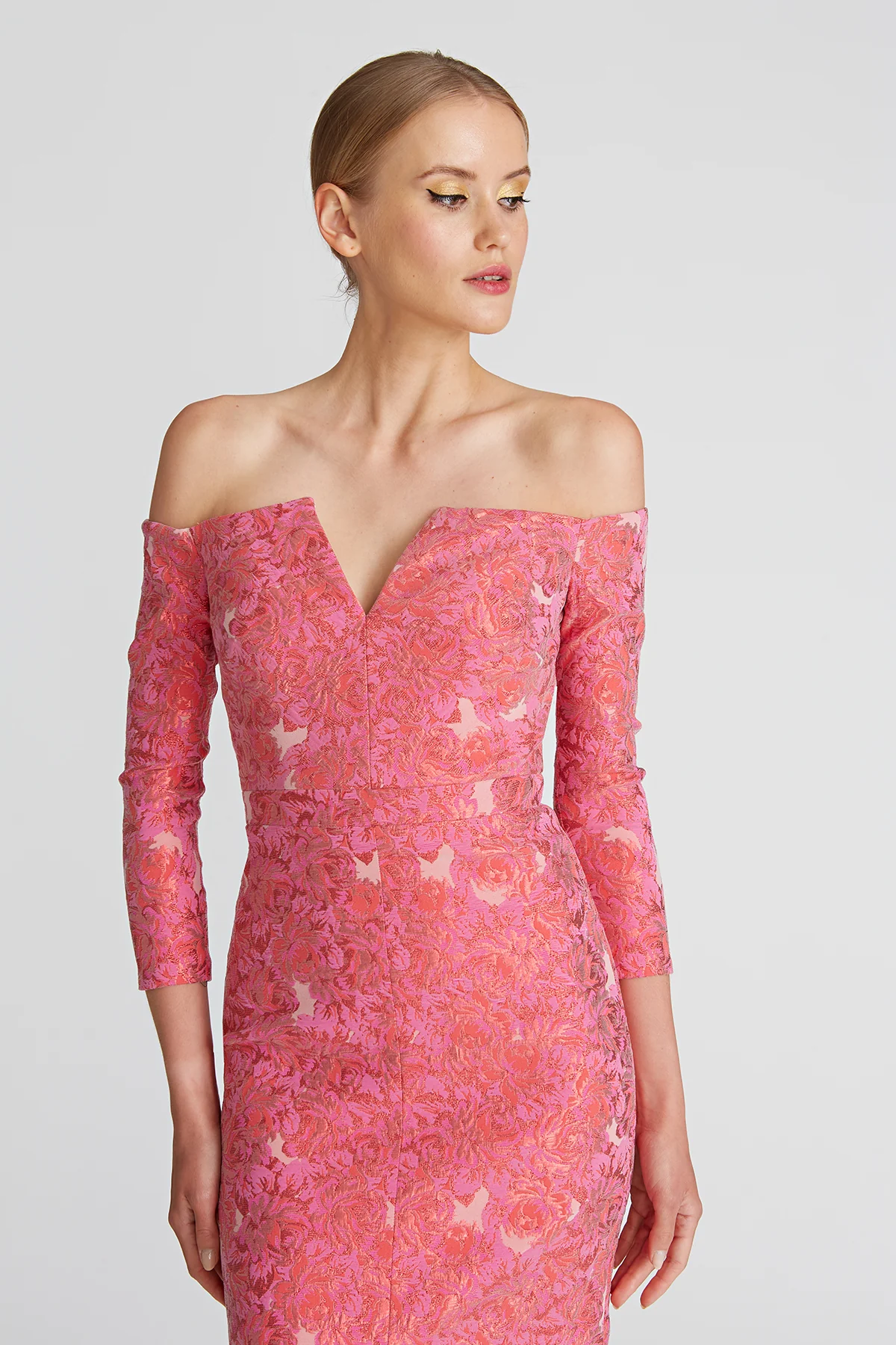 Annette 3/4 Sleeve Midi Dress - Image 4