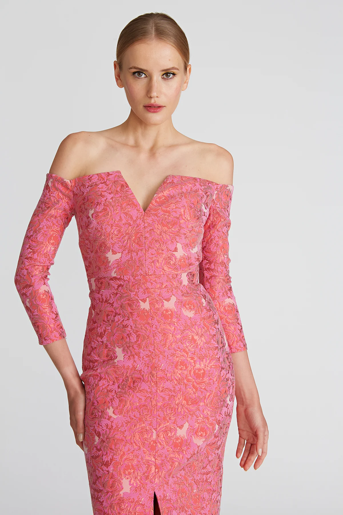 Annette 3/4 Sleeve Midi Dress - Image 5
