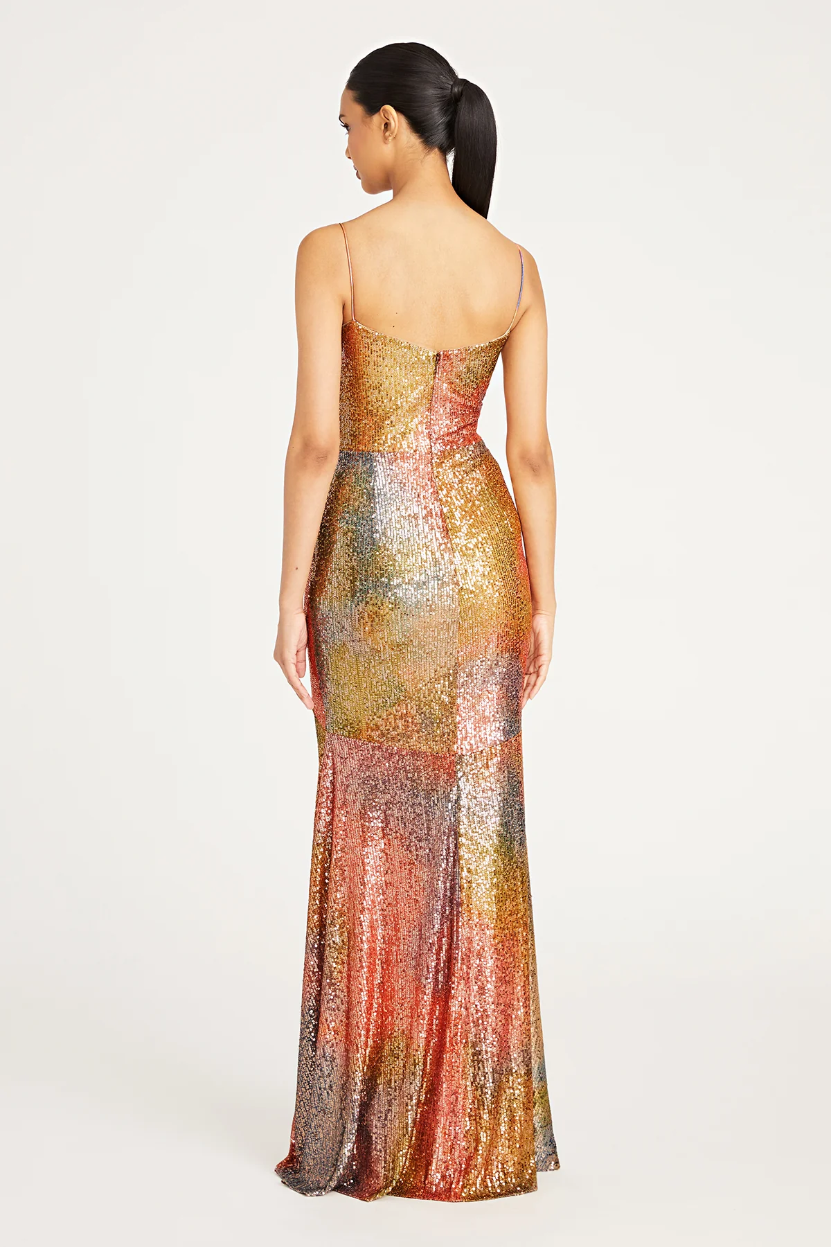 Brynn Cowl Neck Sequin Gown - Image 2