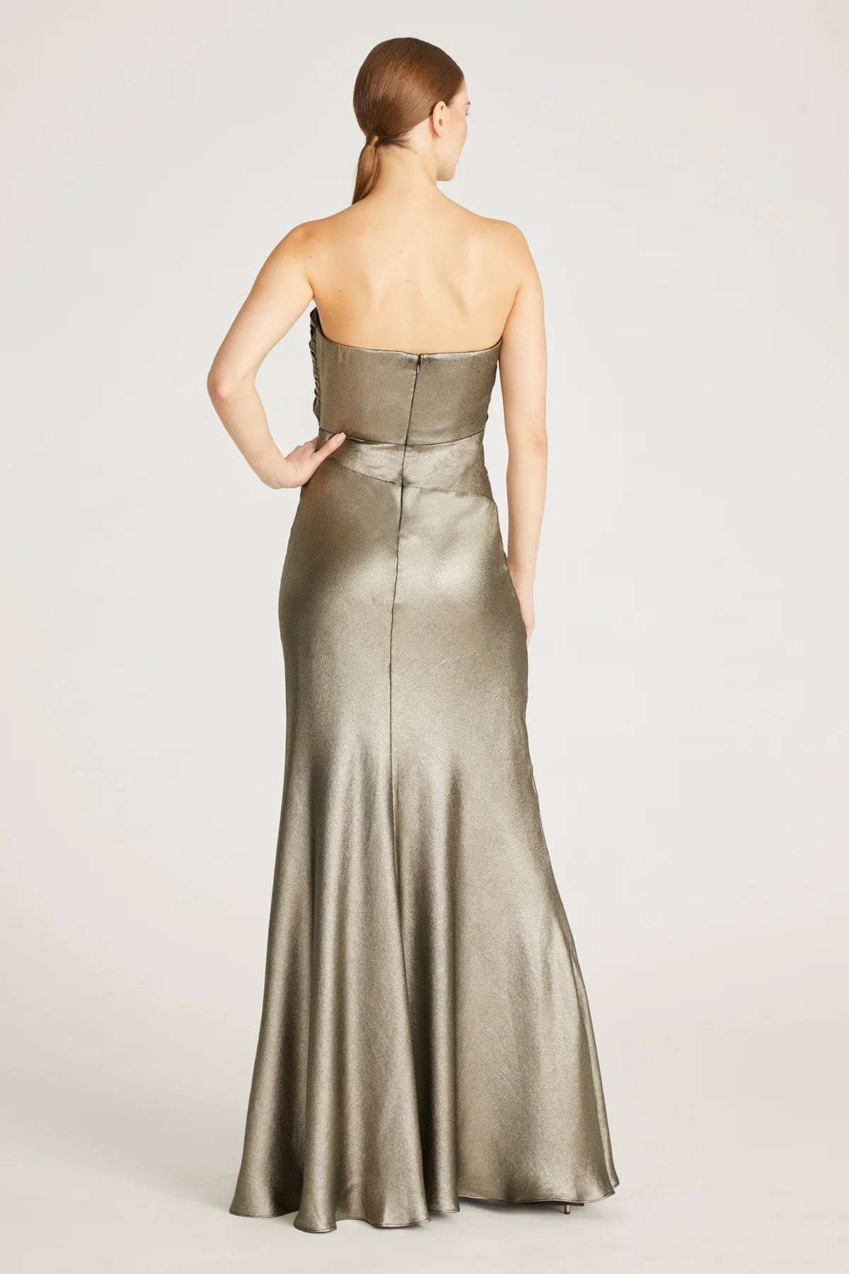 Farren Strapless Draped Gown - Image 2