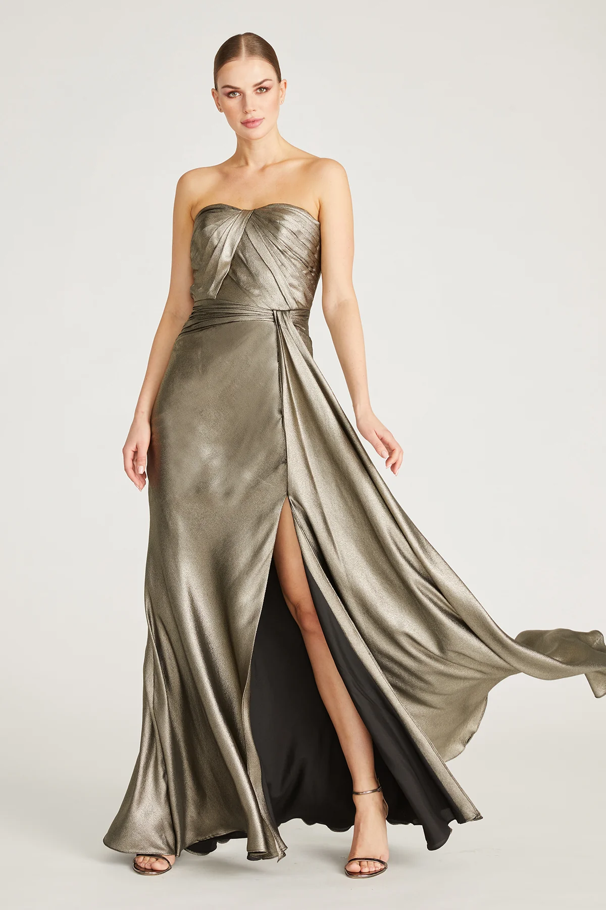 Farren Strapless Draped Gown - Image 5
