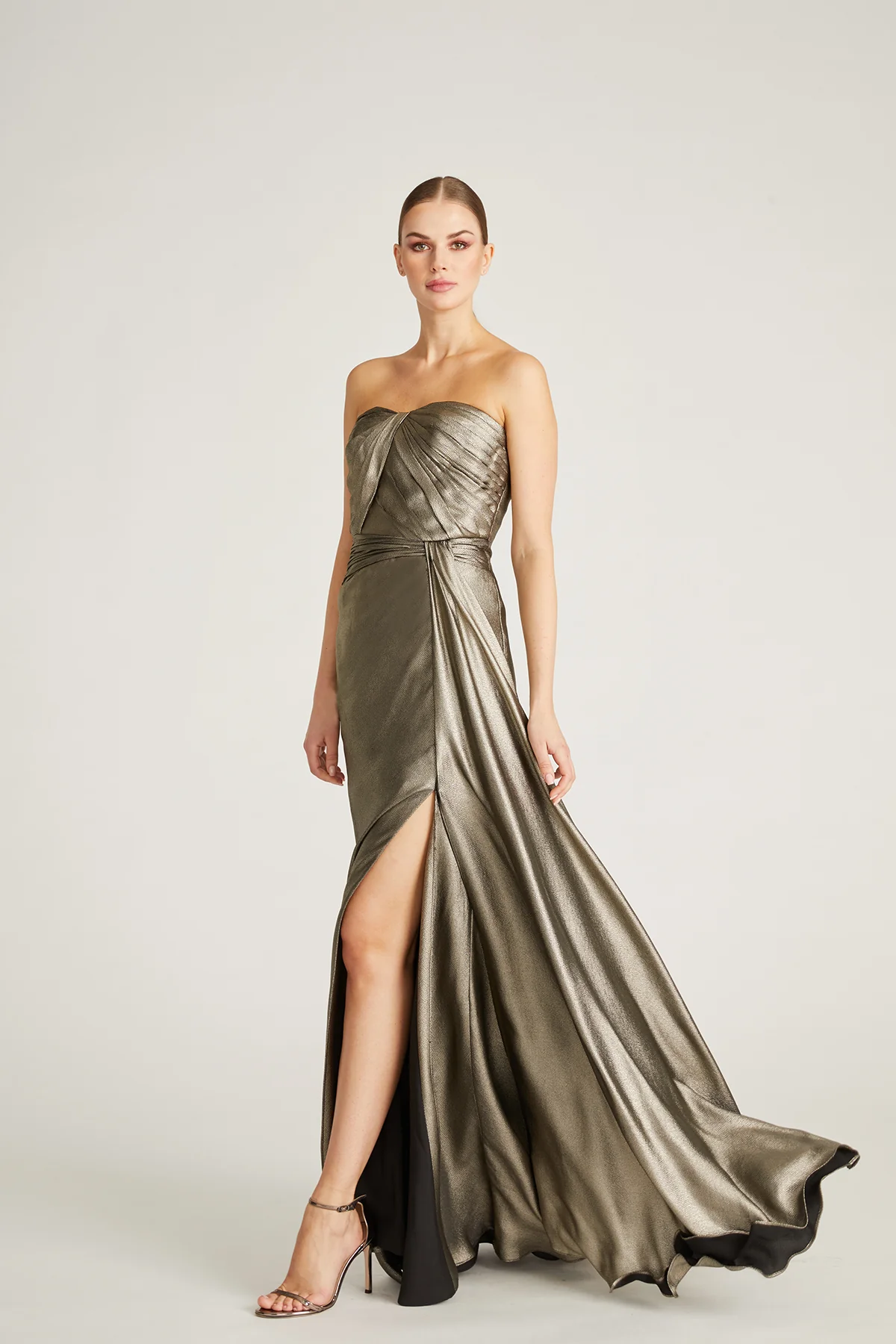 Farren Strapless Draped Gown - Image 6