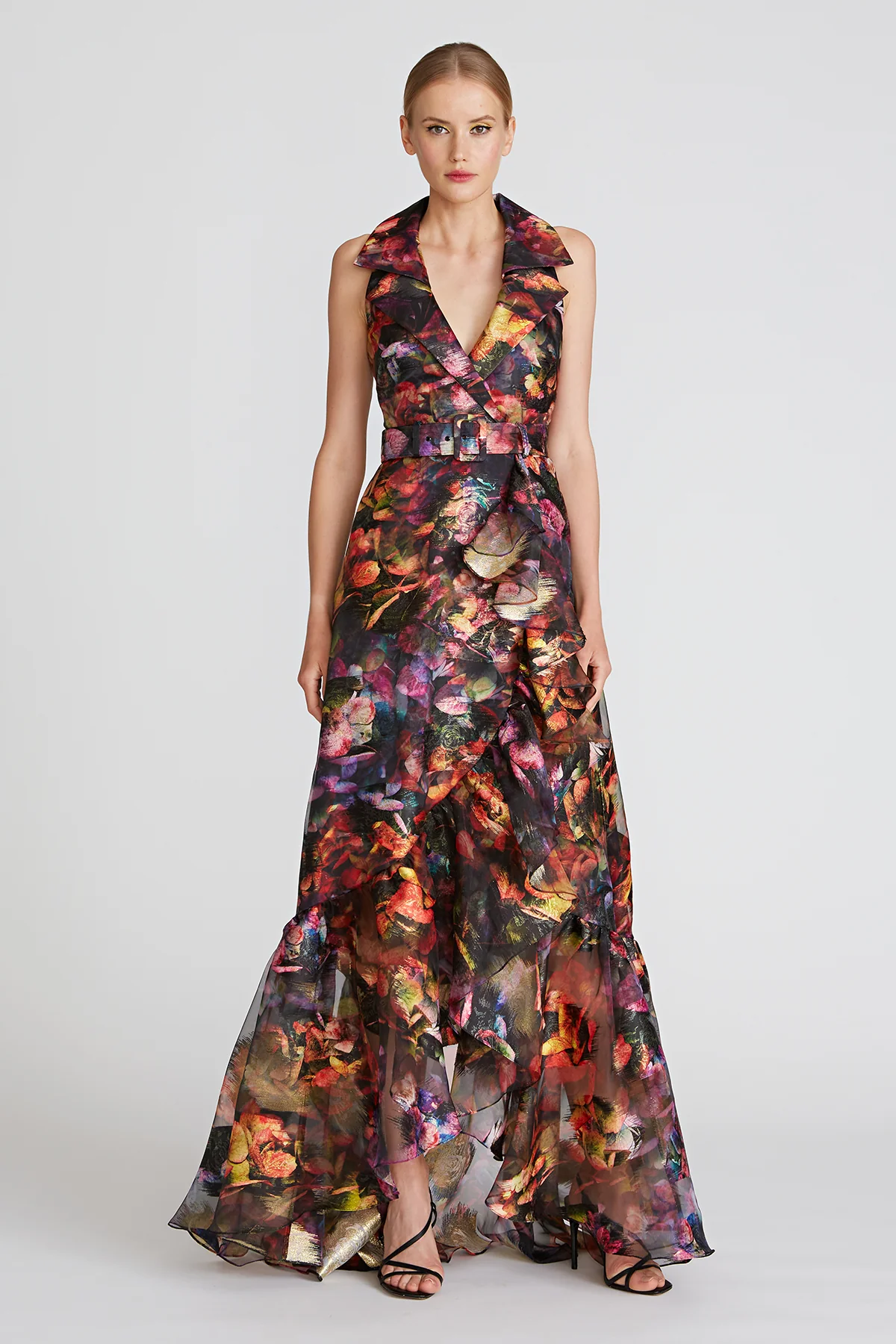 Frances Collared Wrap Gown - Image 6