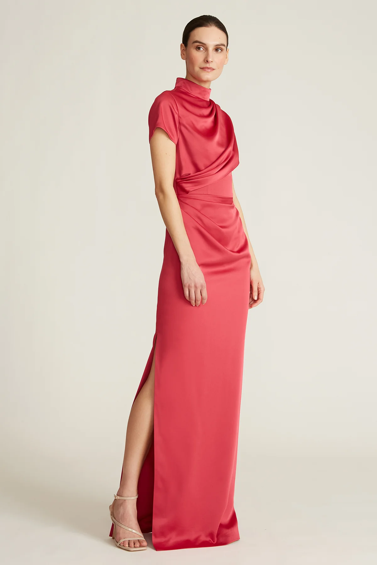Kenzi Mock-Neck Draped Gown - Image 3