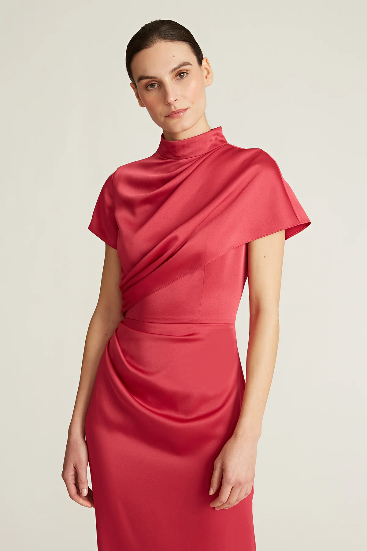 Kenzi Mock-Neck Draped Gown - Image 4
