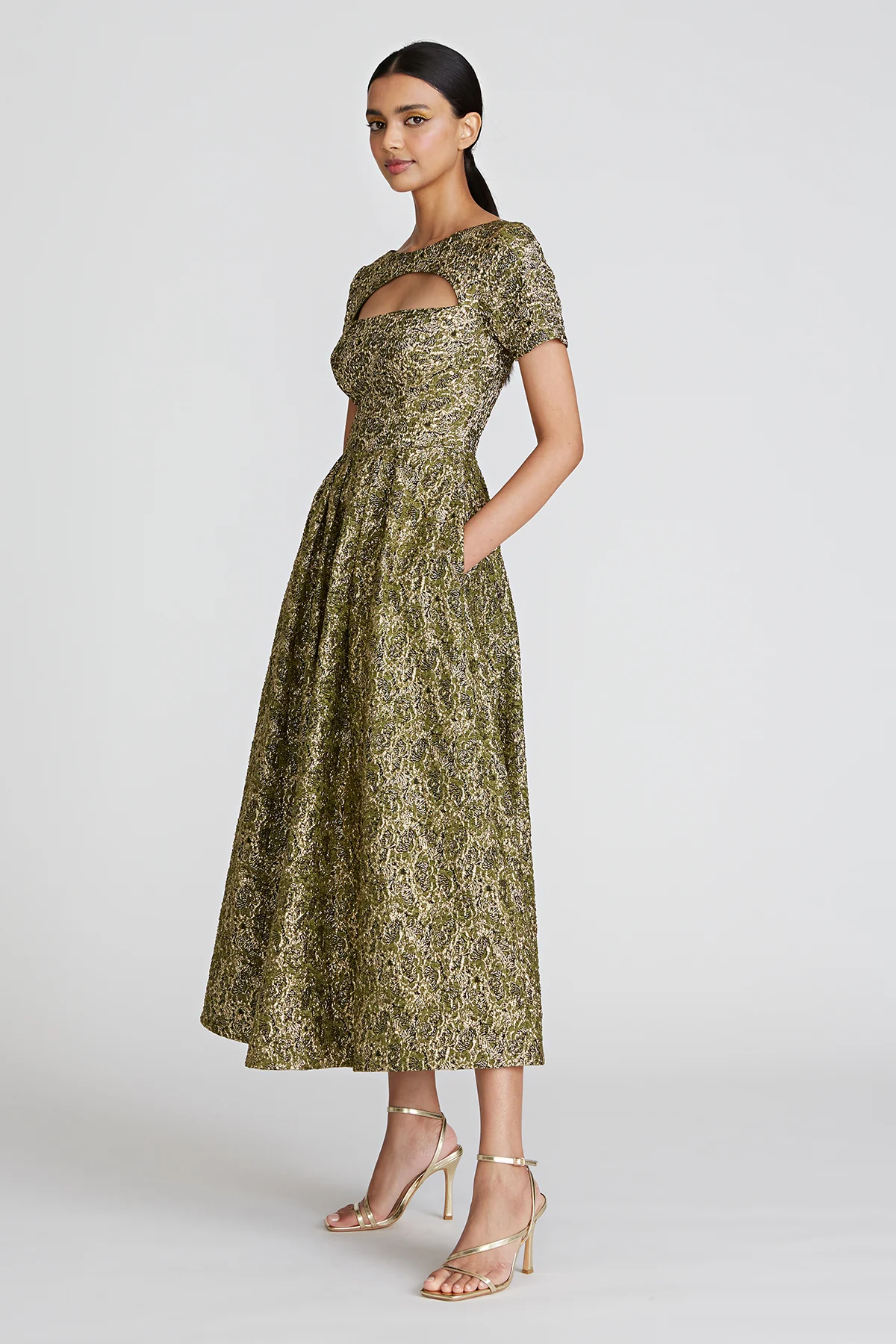 Natasha Tea Length Dress - Image 4