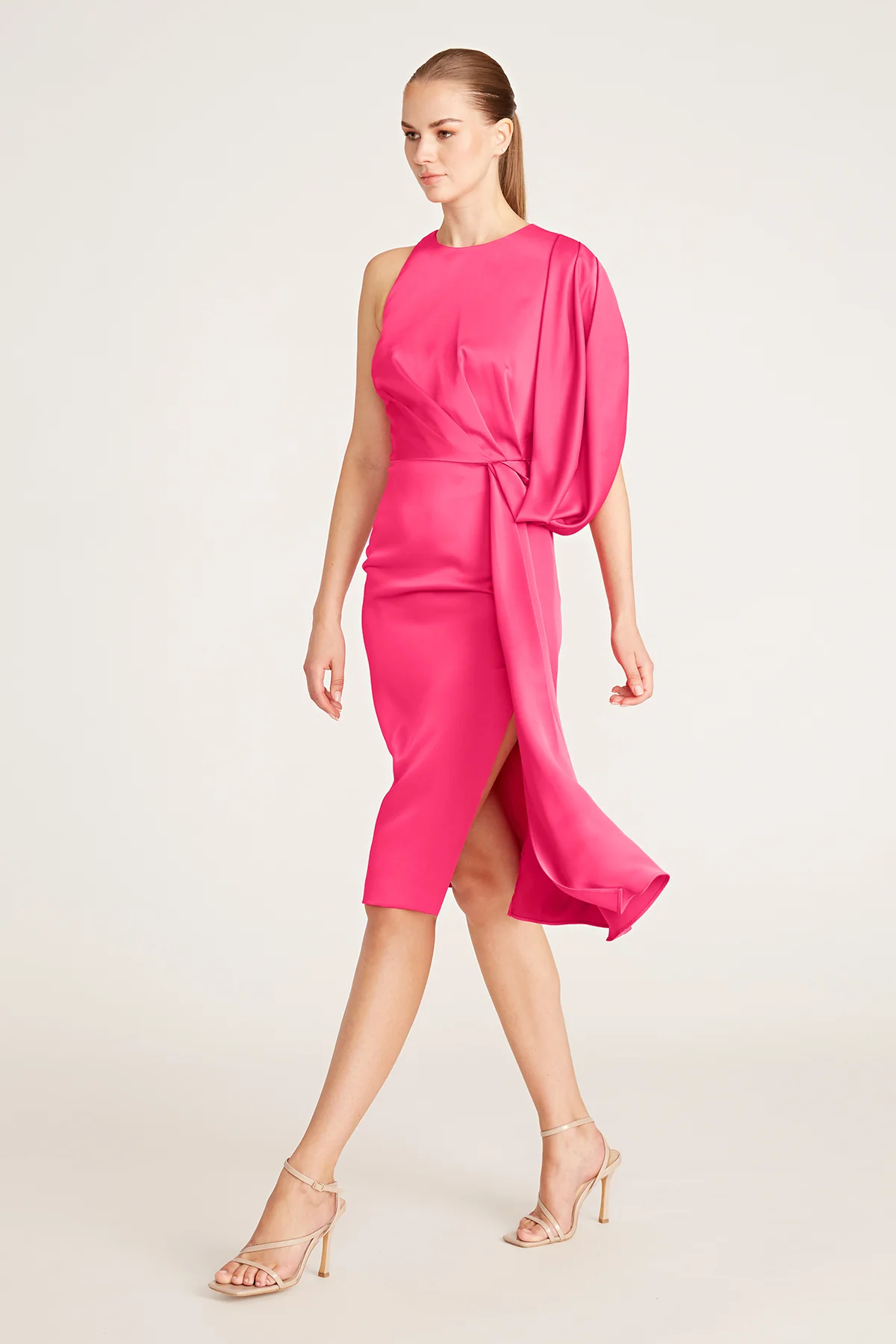 Nicole Draped Cocktail Dress - Image 3