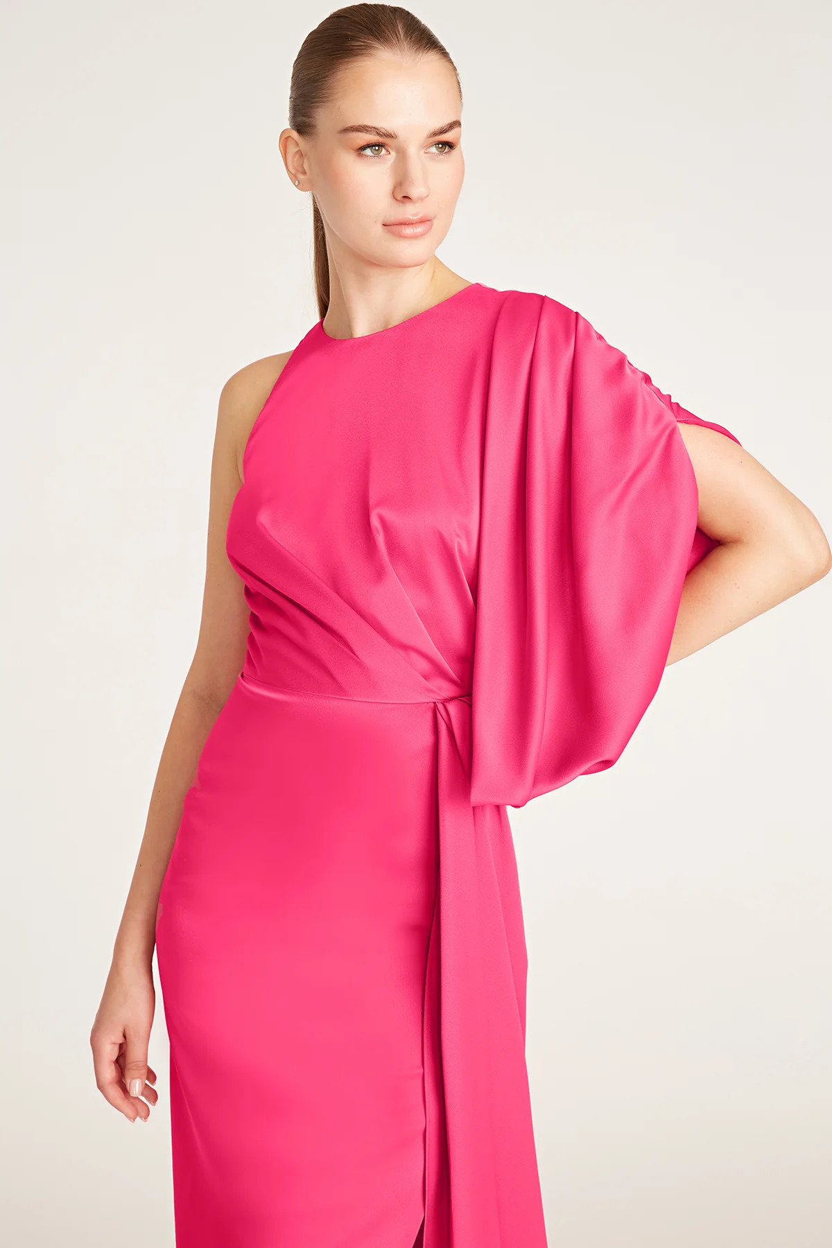 Nicole Draped Cocktail Dress - Image 4