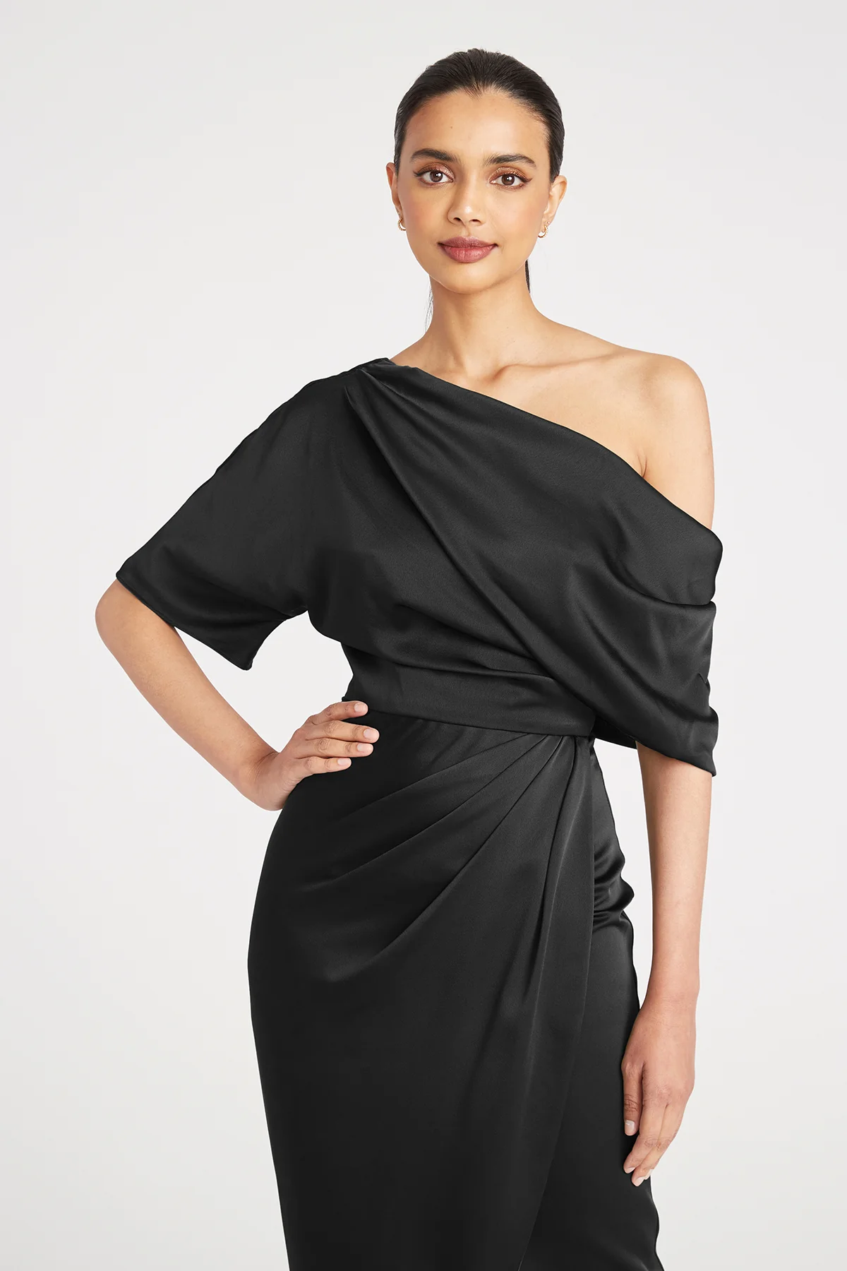 Rayna One Shoulder Draped Gown - Image 4