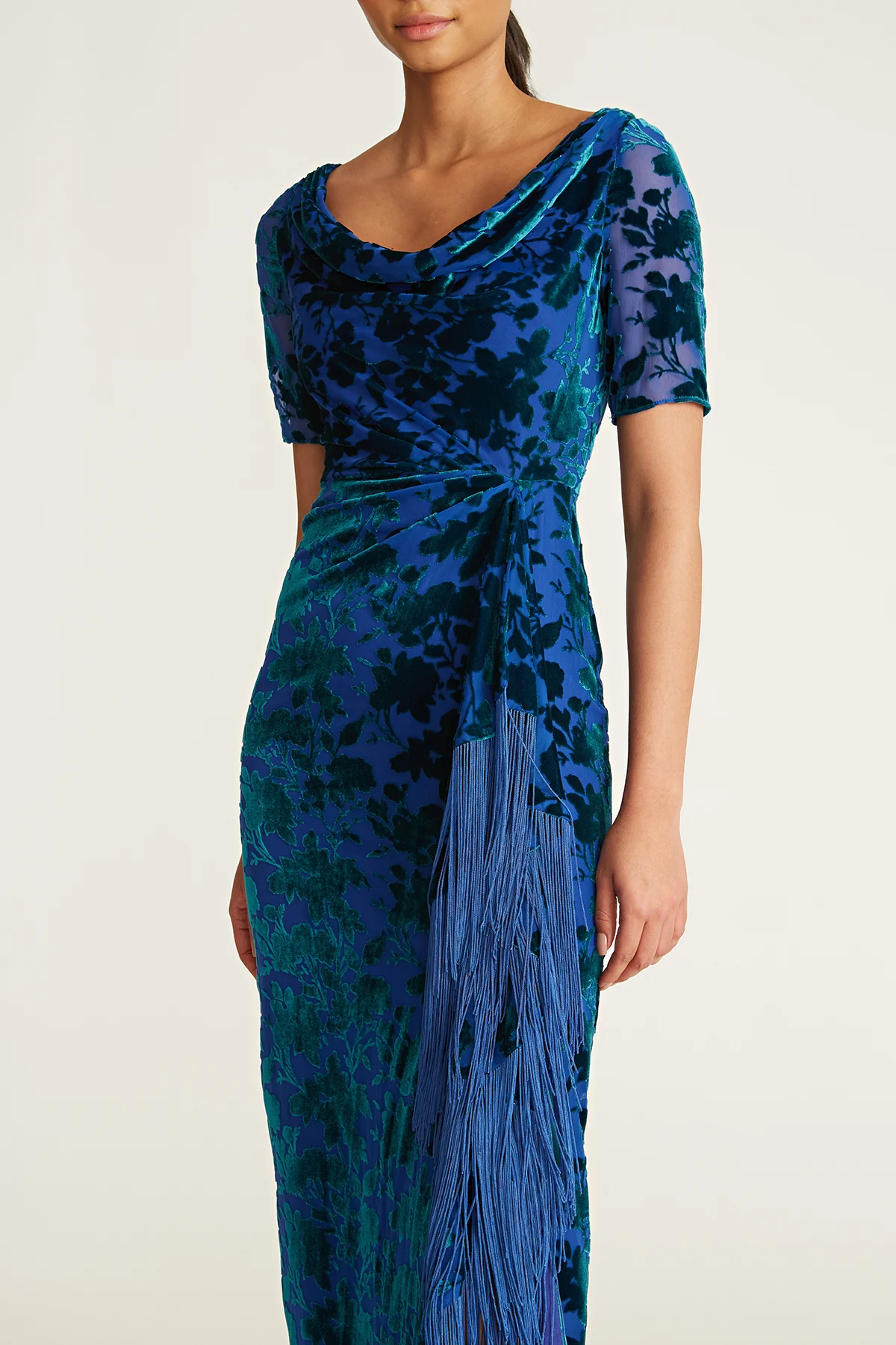 Rowan Cowl Fringe Gown - Image 4